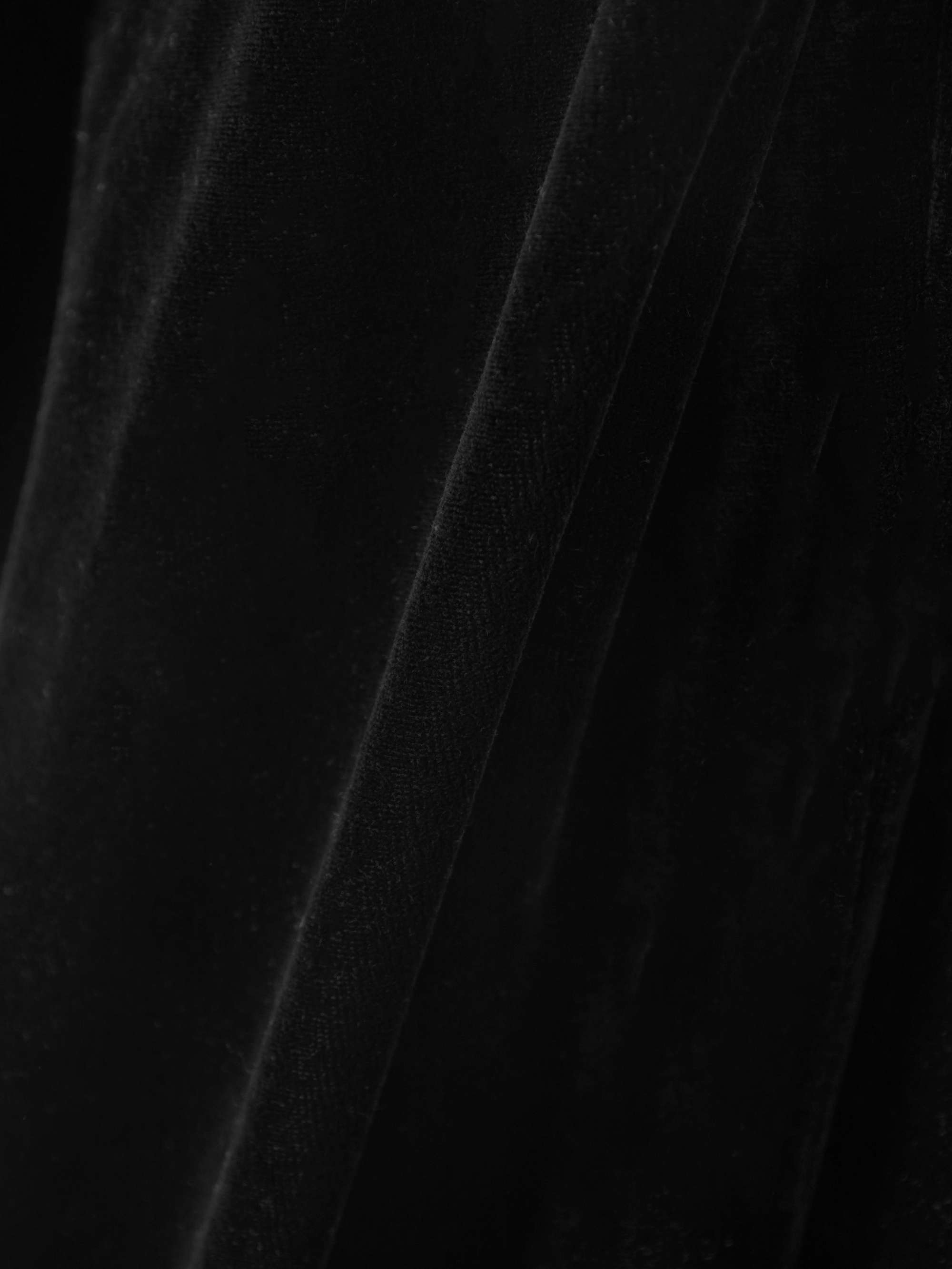 Layered stretch-velvet straight-leg pants view