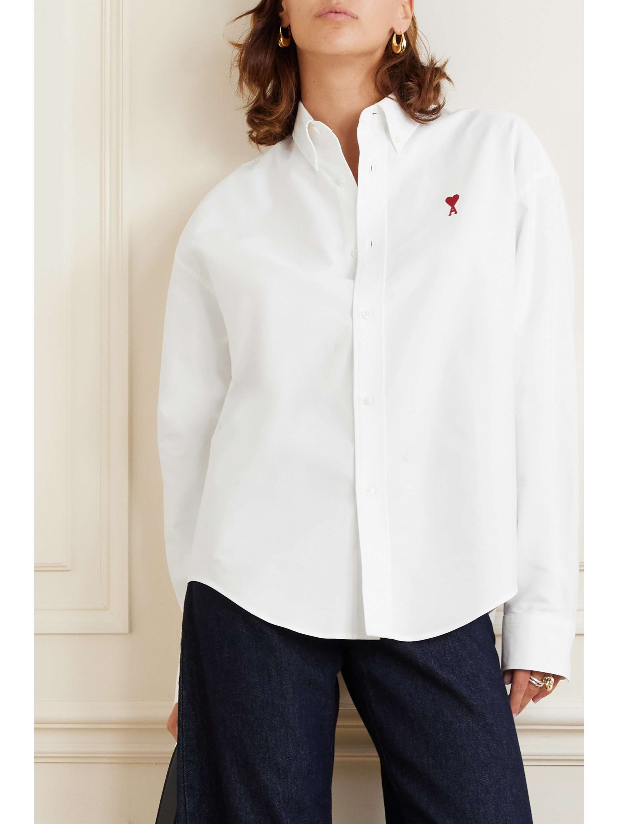 ADC embroidered cotton Oxford shirt view
