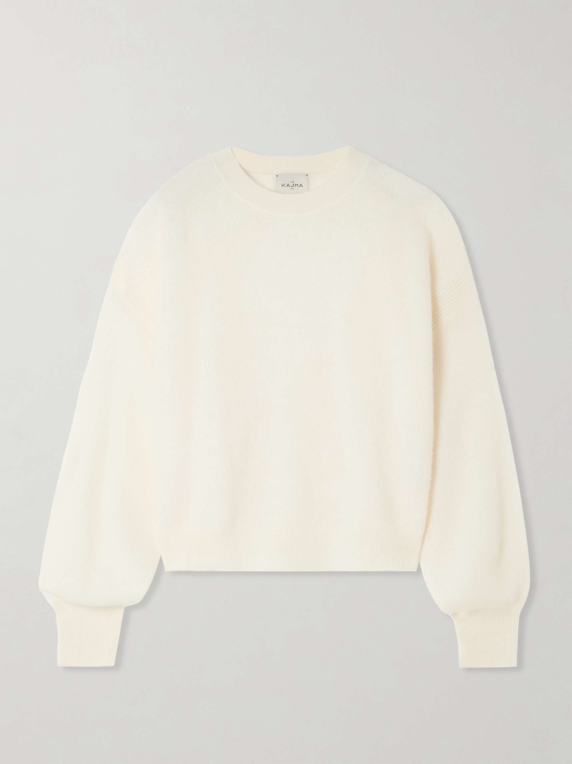 Modena brushed-organic cashmere sweater view