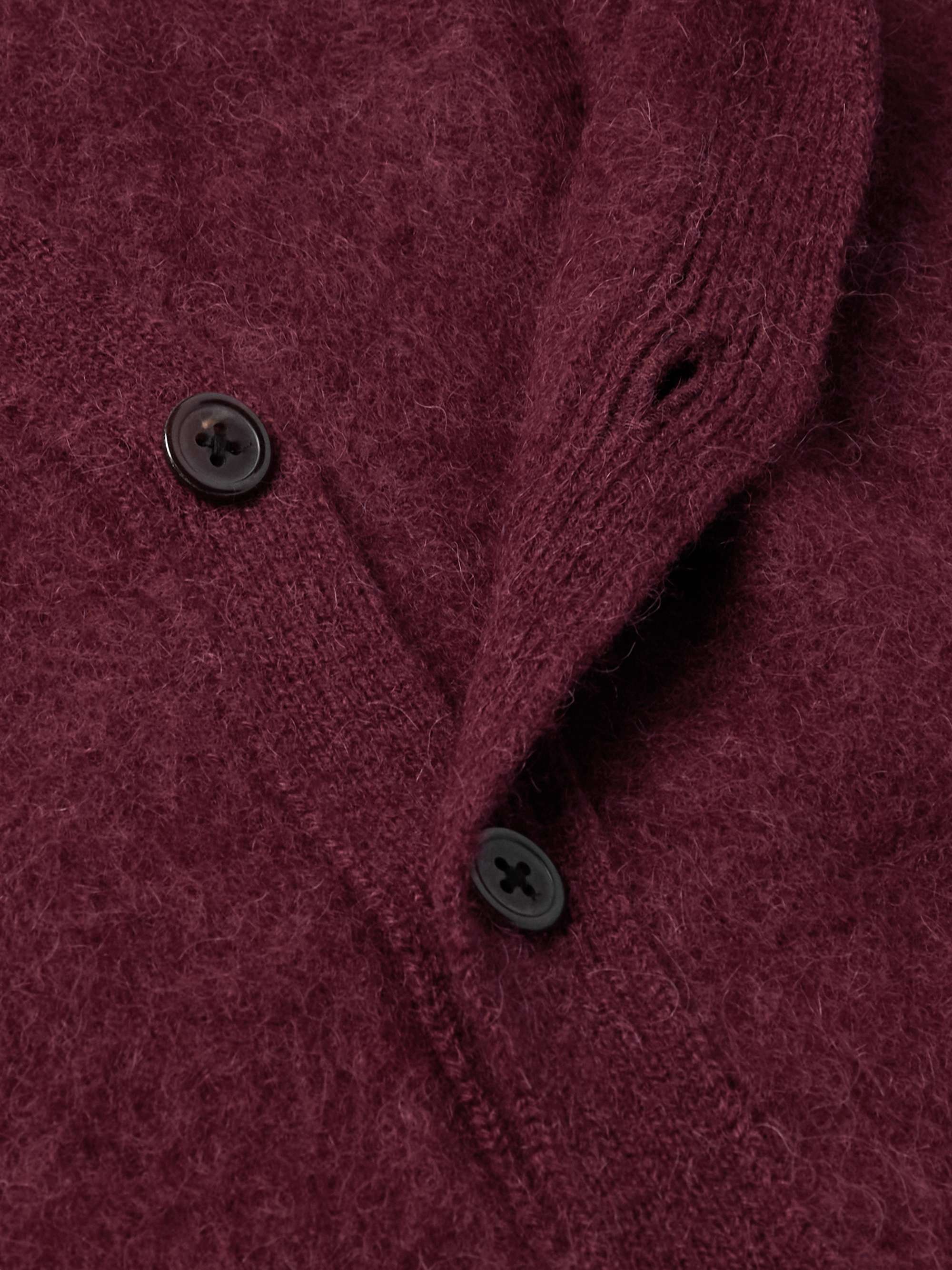 Brushed-Alpaca Cardigan view