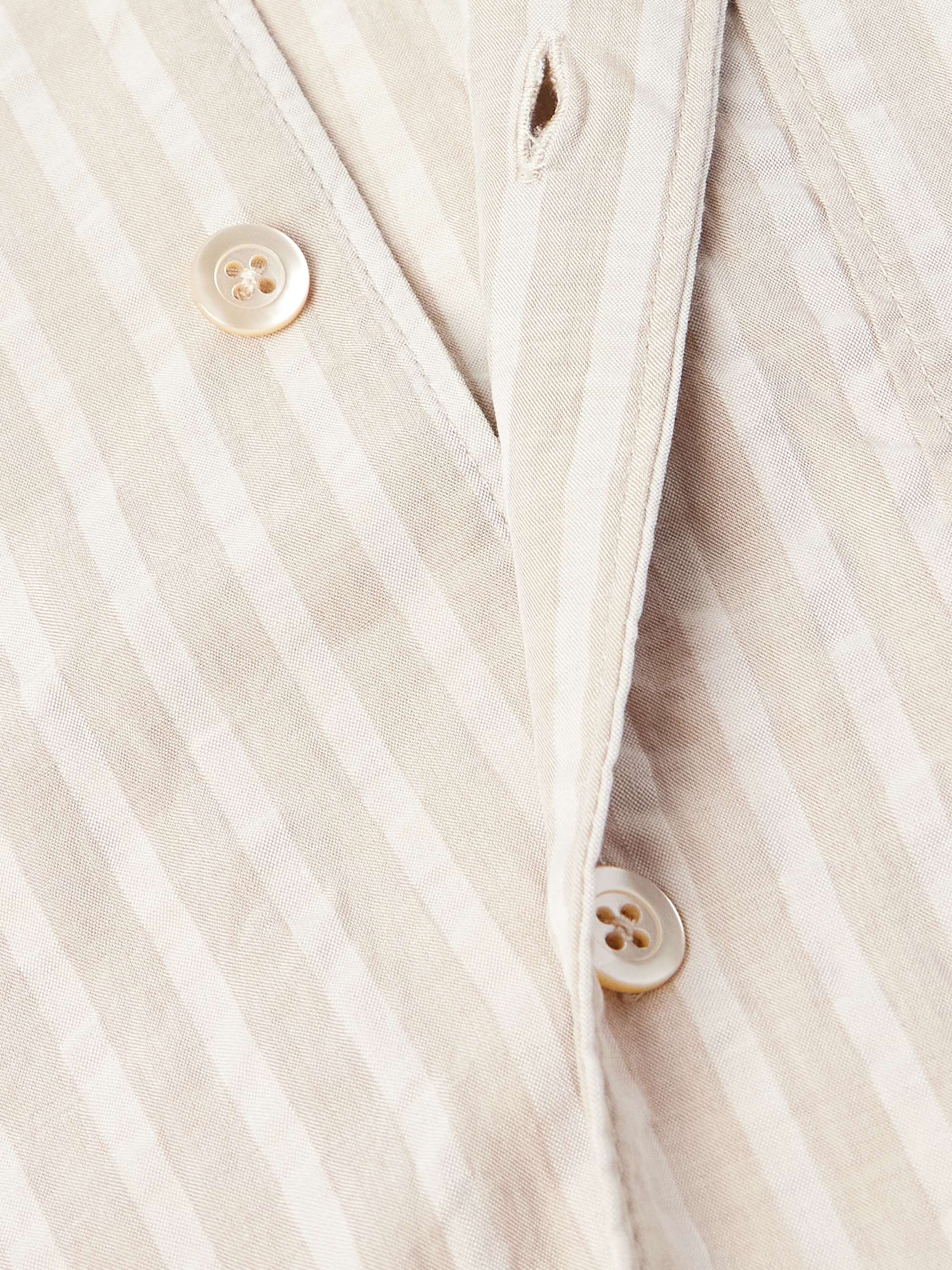 Scopello Convertible-Collar Striped TENCEL™ Lyocell Shirt view