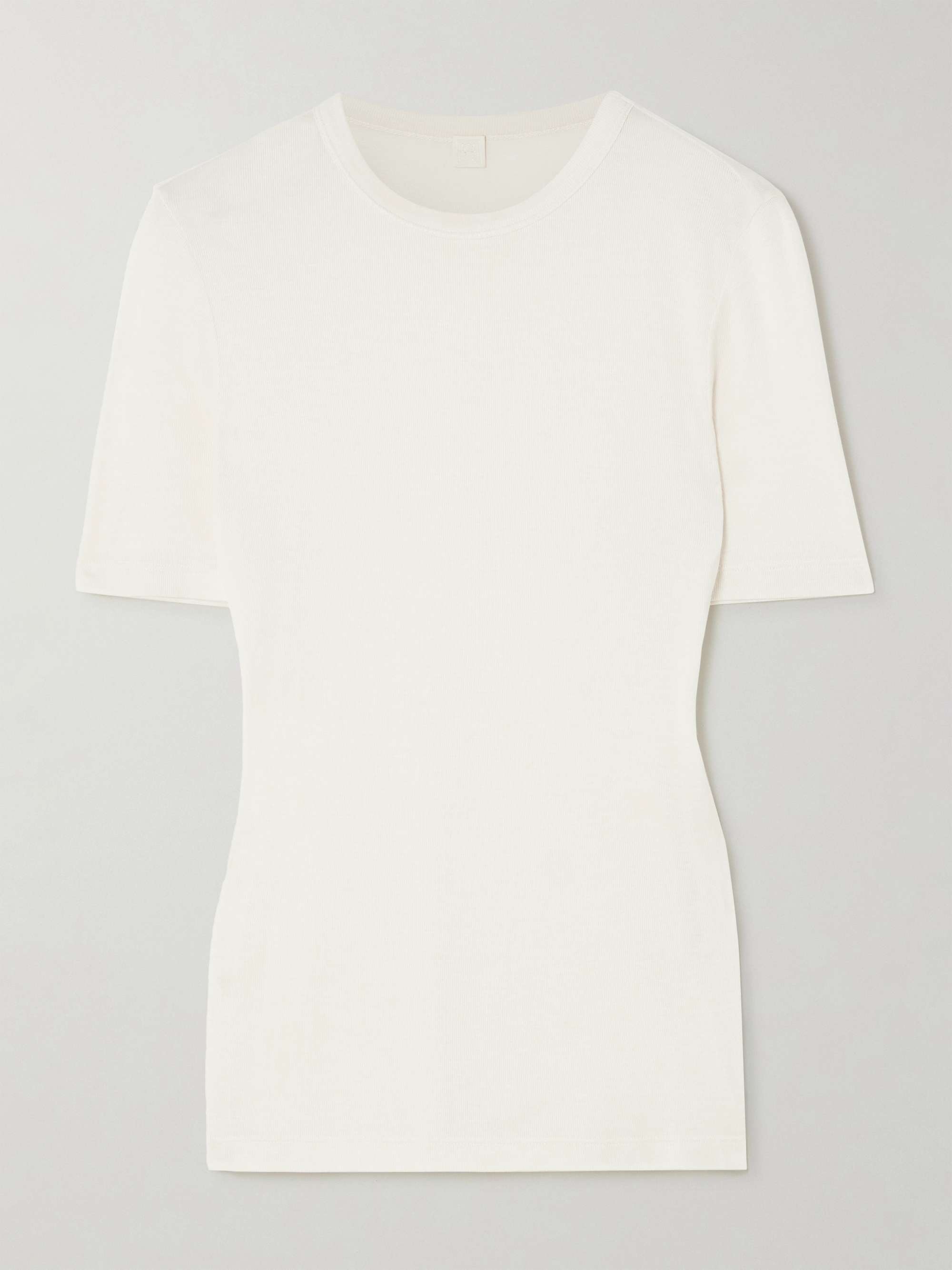 Ribbed-knit T-shirt view