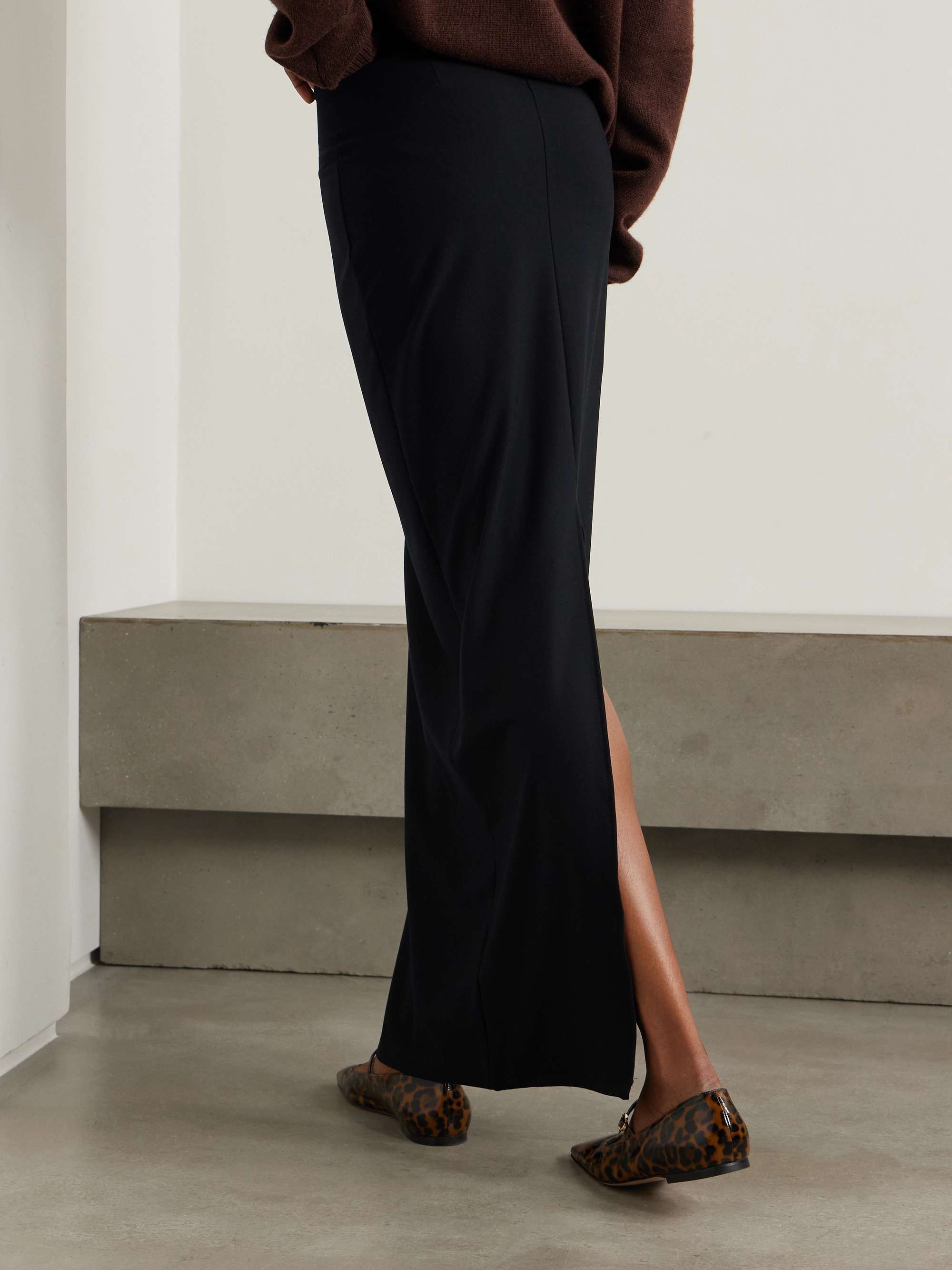 Stretch micro modal-jersey maxi skirt view