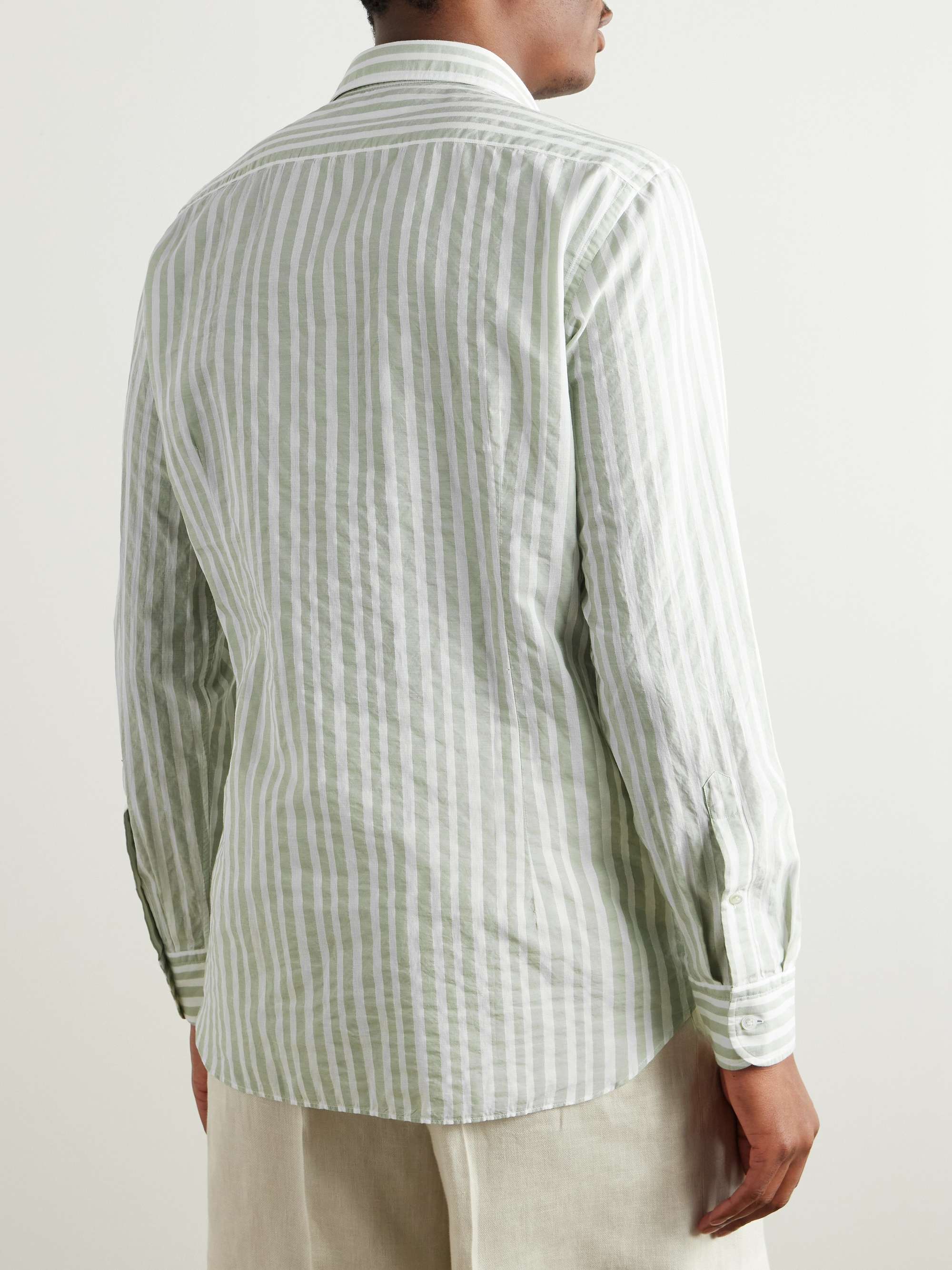 Dante Striped Cotton Shirt view