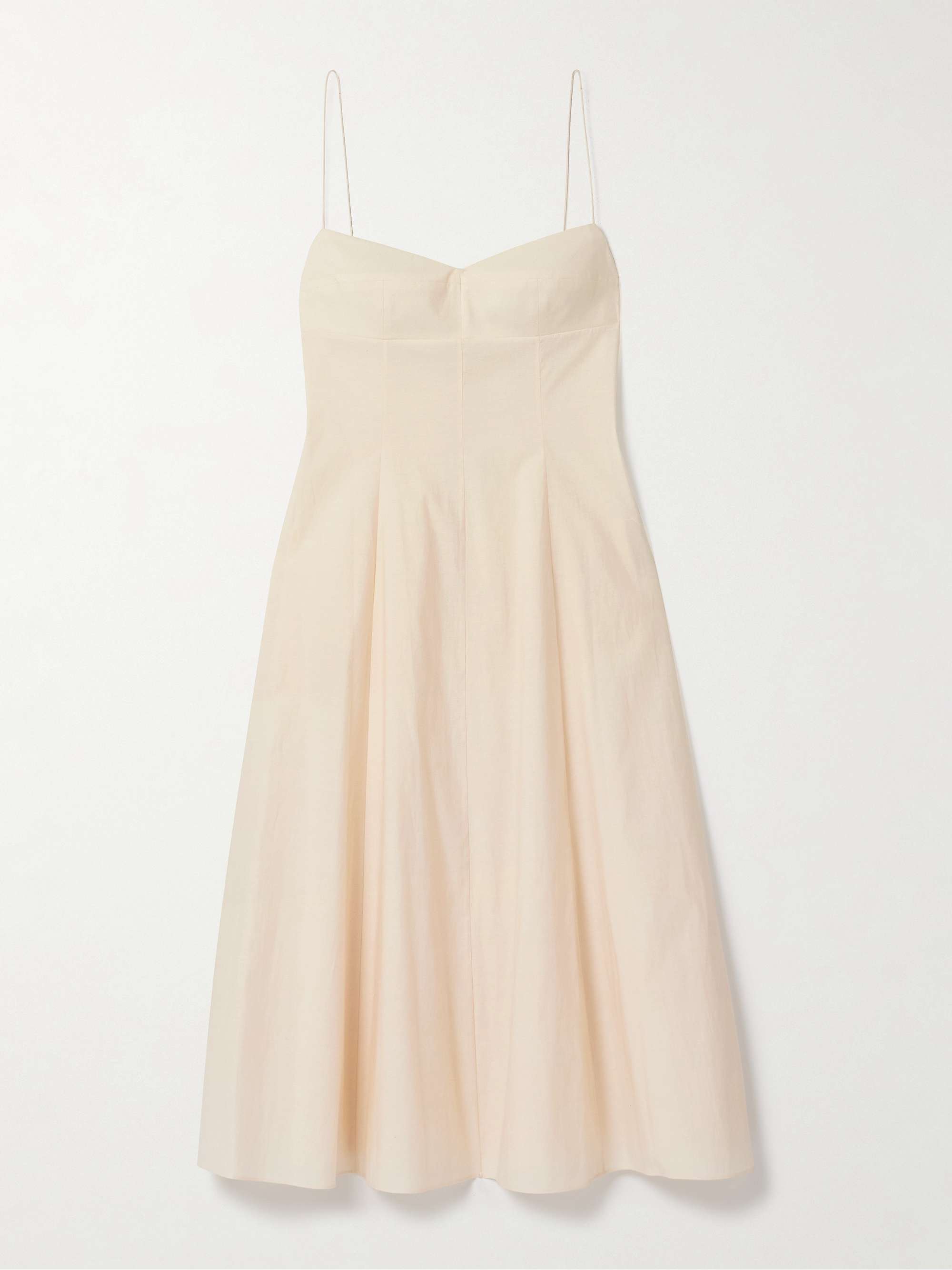 Isabella cotton-canvas midi dress view