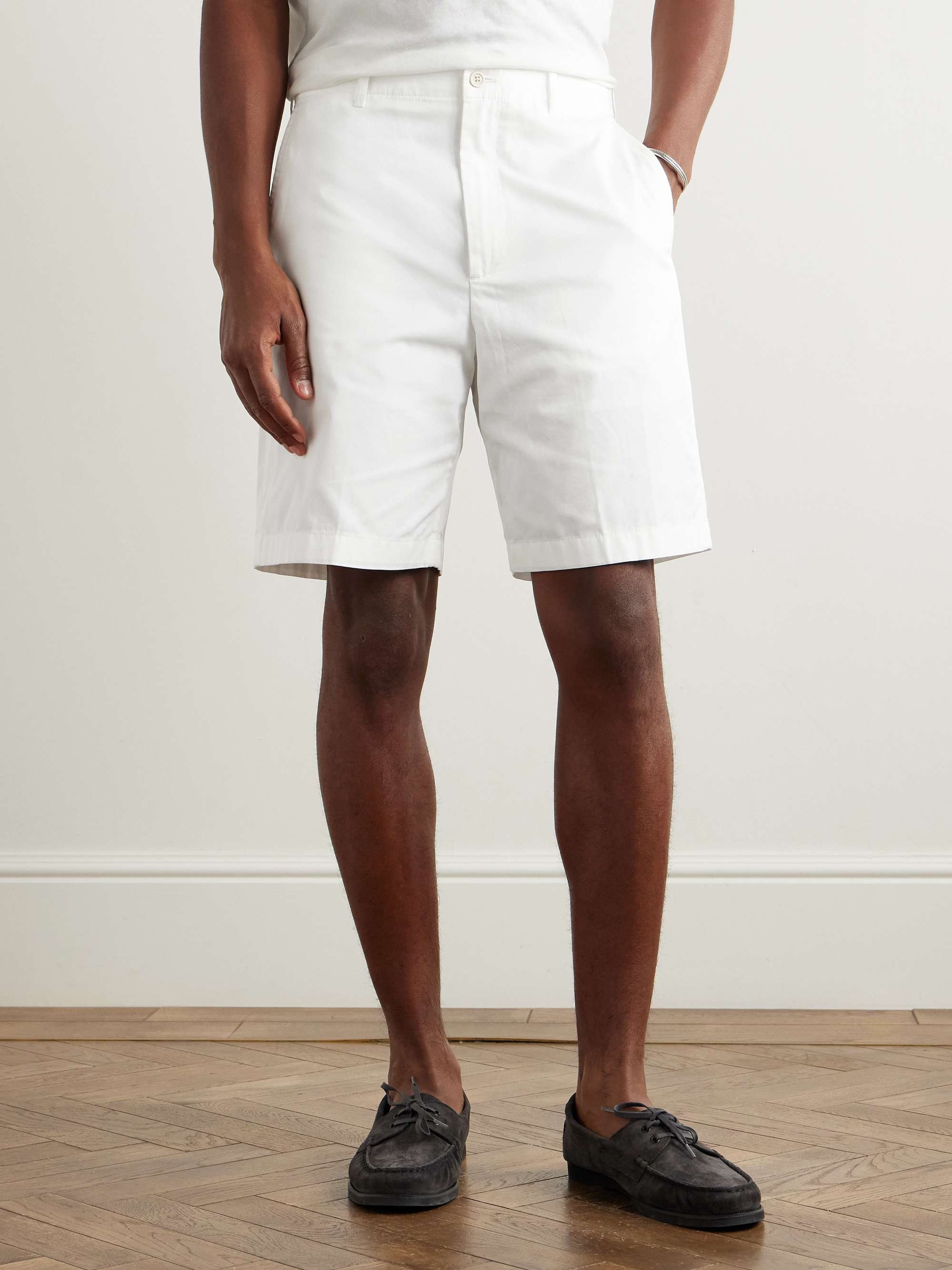 Straight-Leg Cotton-Twill Chino Shorts view