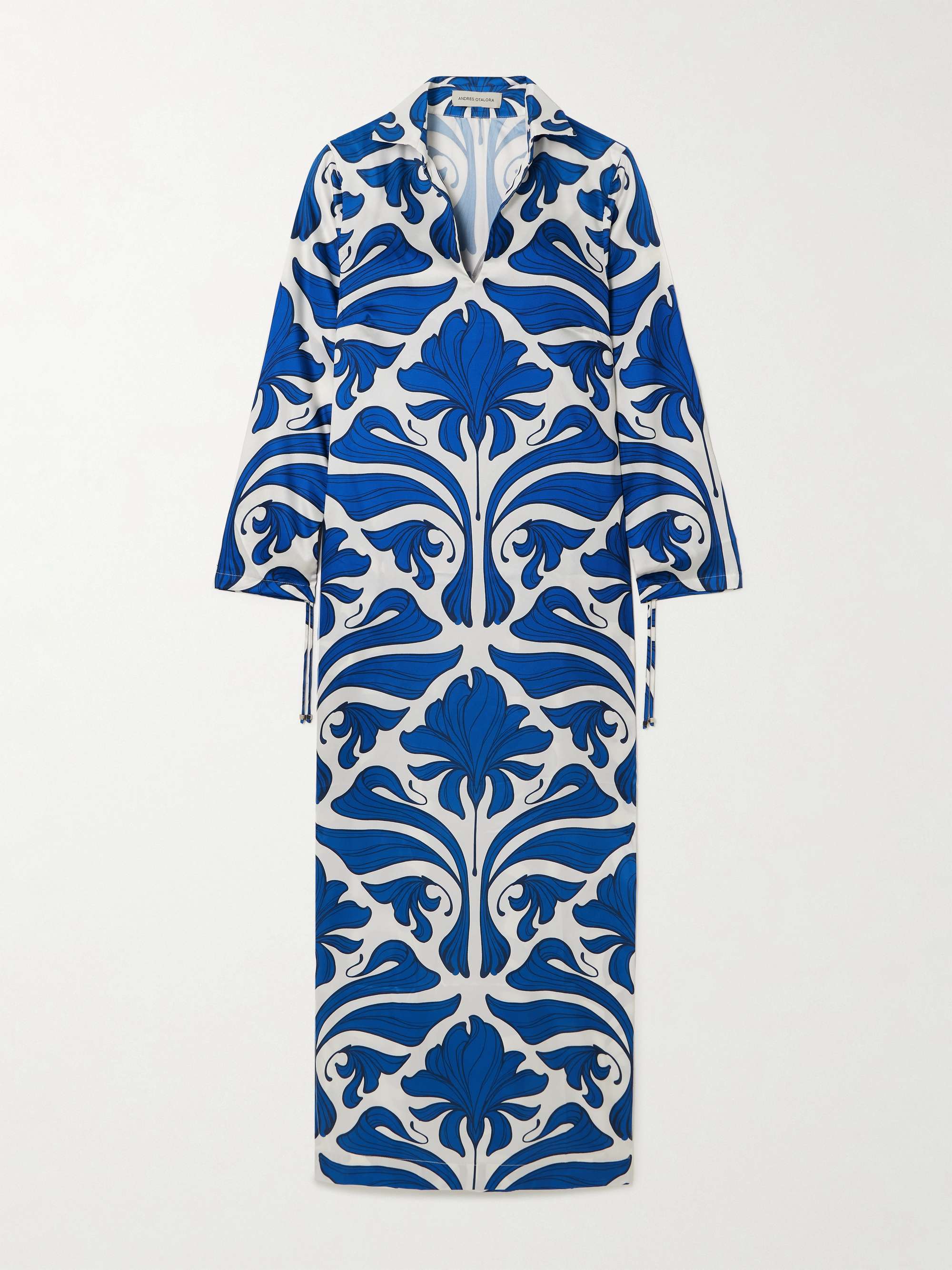 Varadero printed recycled-twill kaftan view