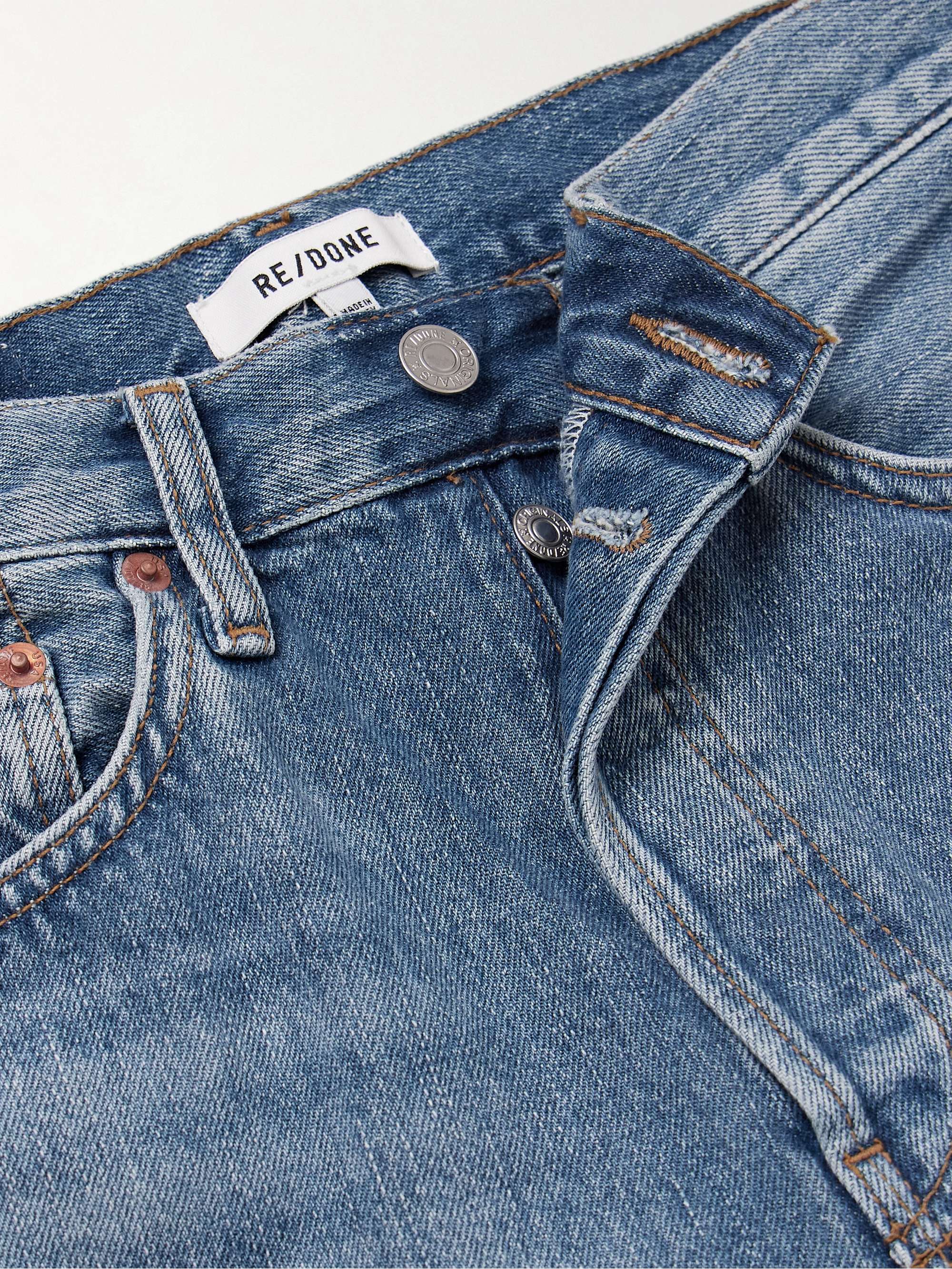 70s High Rise Stove Pipe straight-leg jeans view