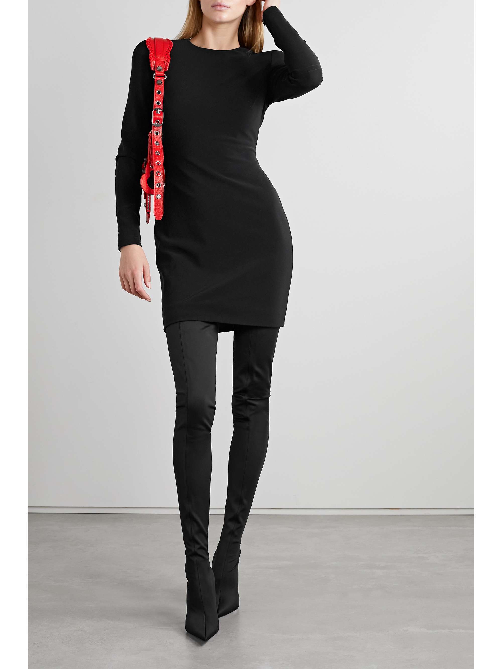 Crepe mini dress view