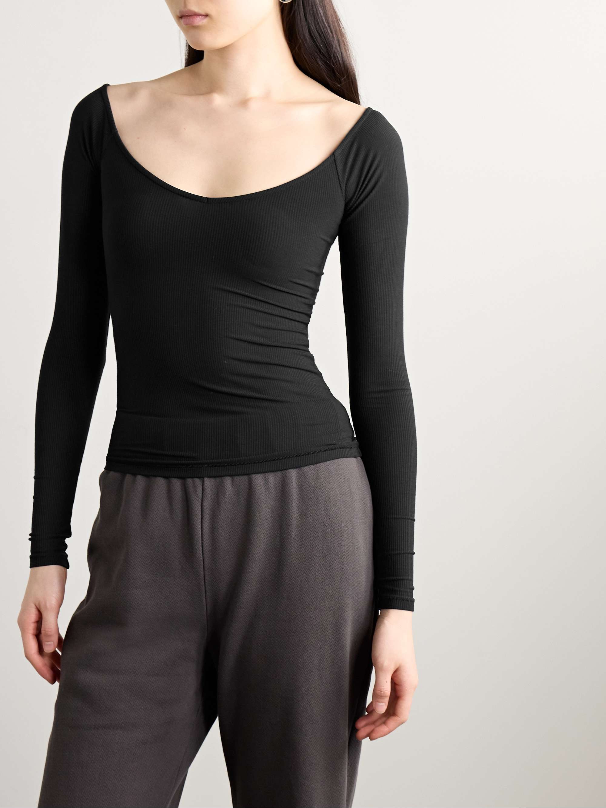 Soft Lounge Off The Shoulder Top view