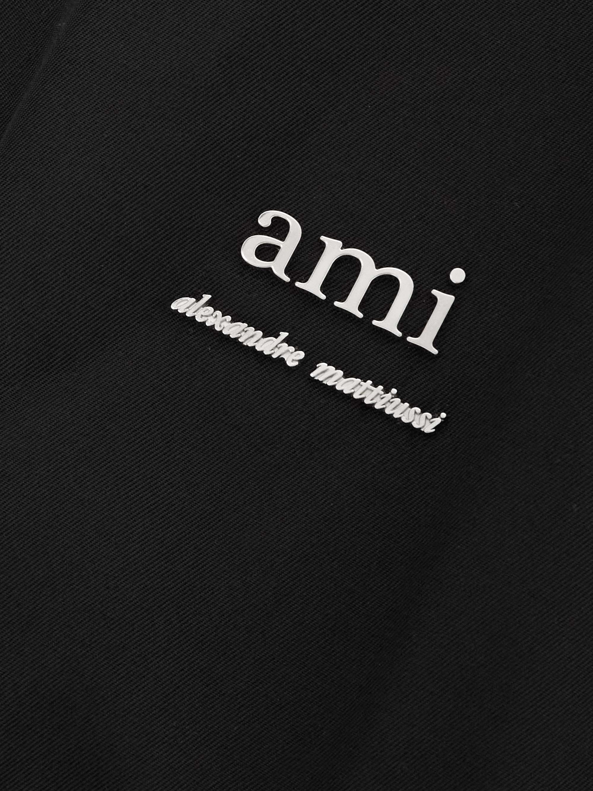 Embellished twill bomber jacket view