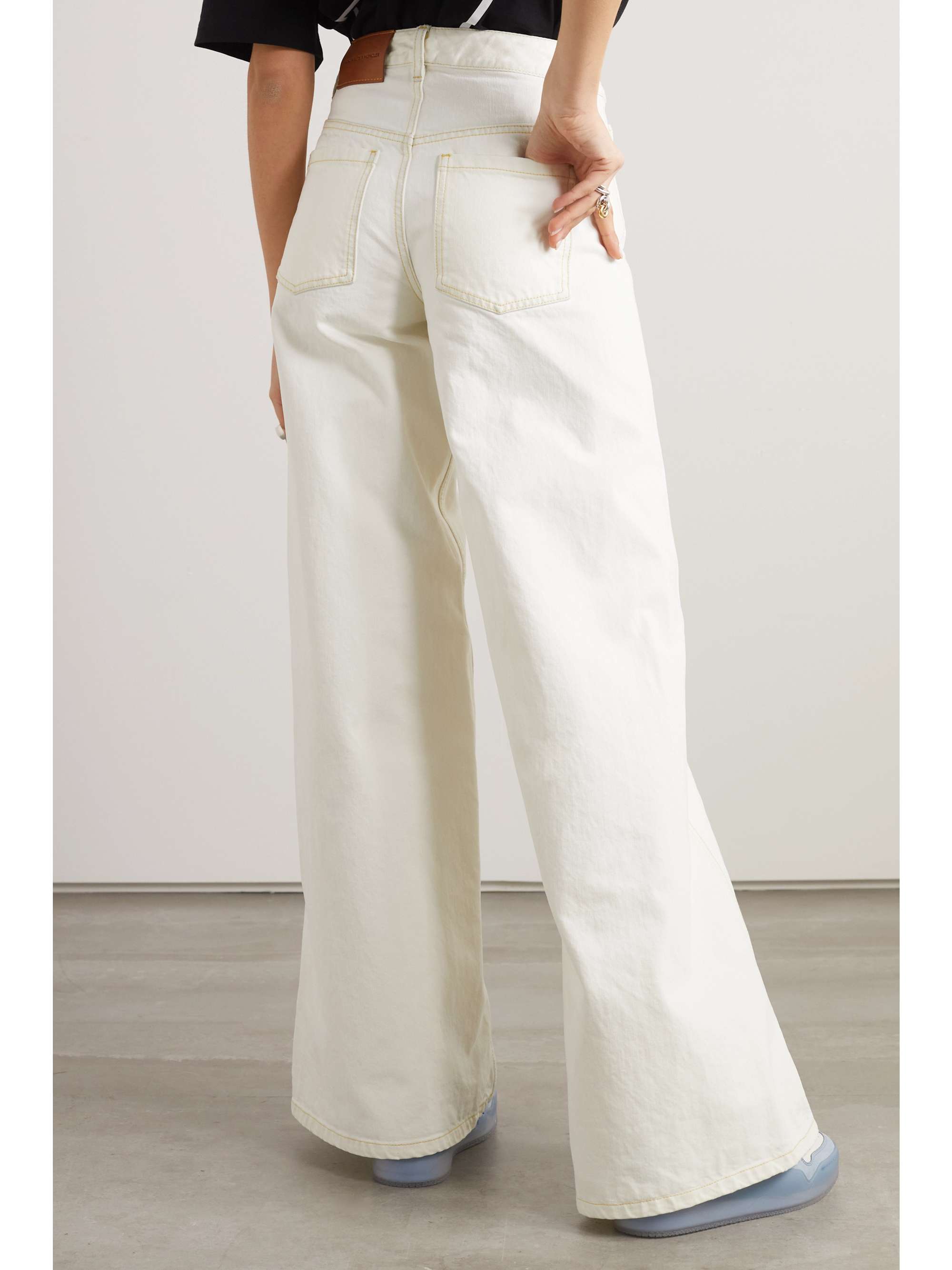 + Alicia Keys high-rise wide-leg jeans view