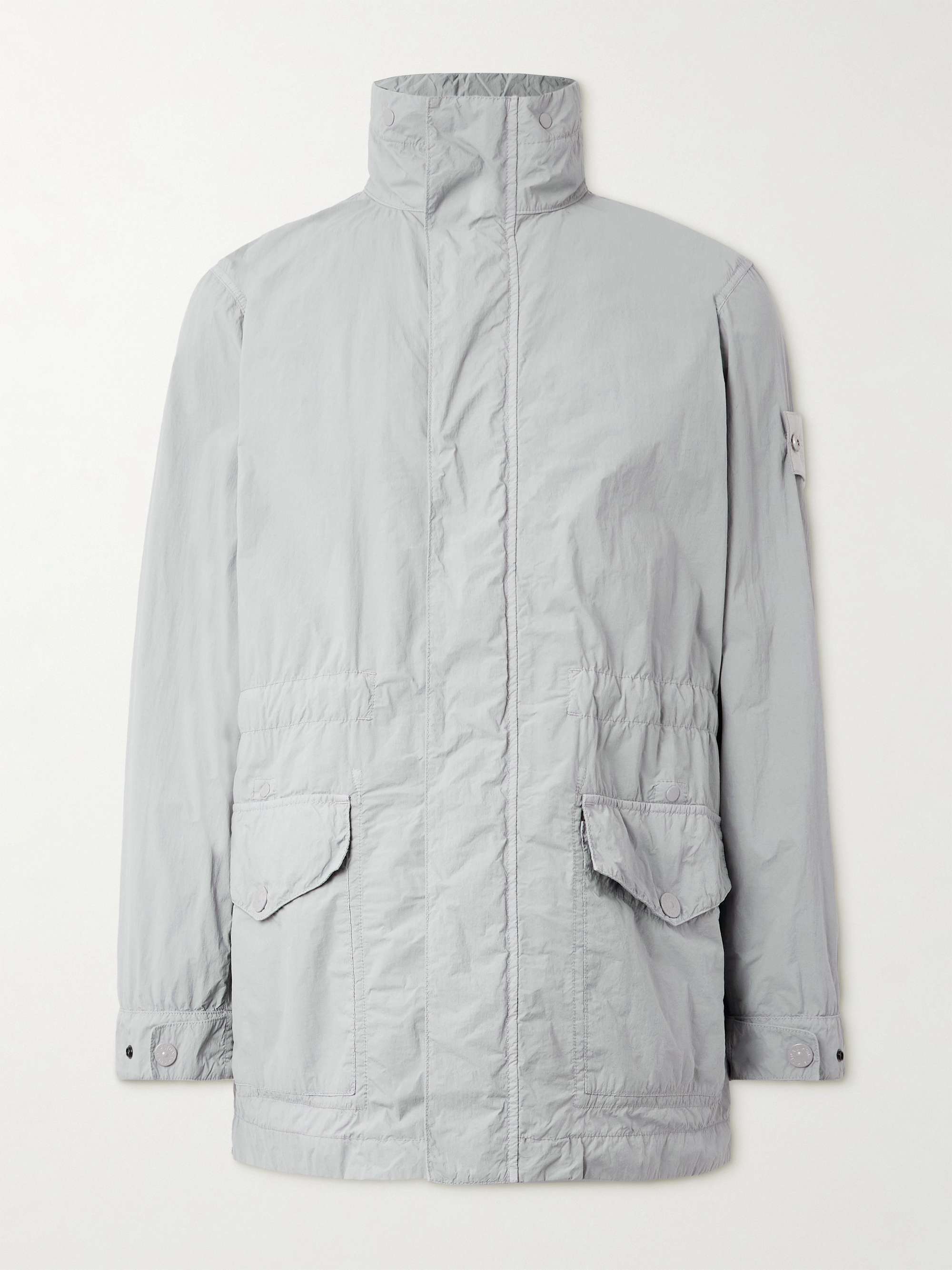 Ghost Garment-Dyed Crinkled Nylon Tela Jacket view