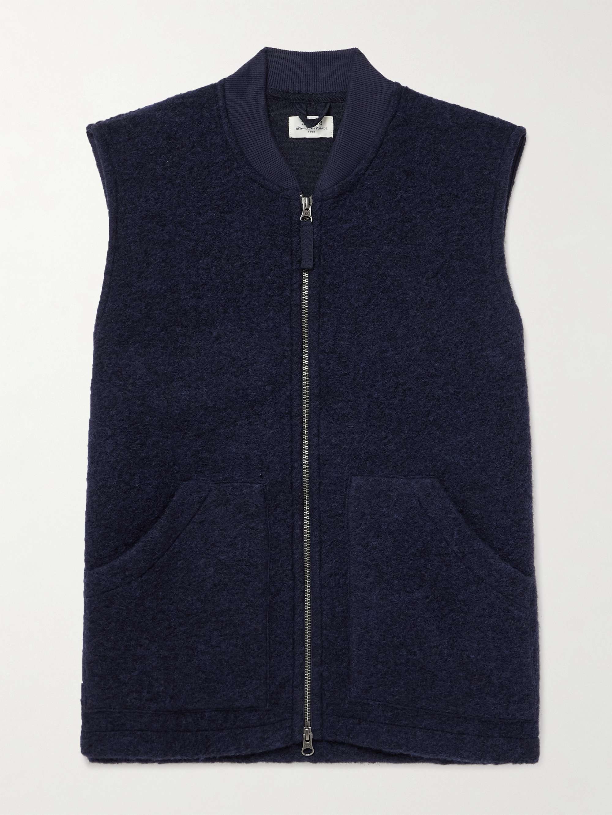 Boiled Wool-Blend Fleece Gilet view