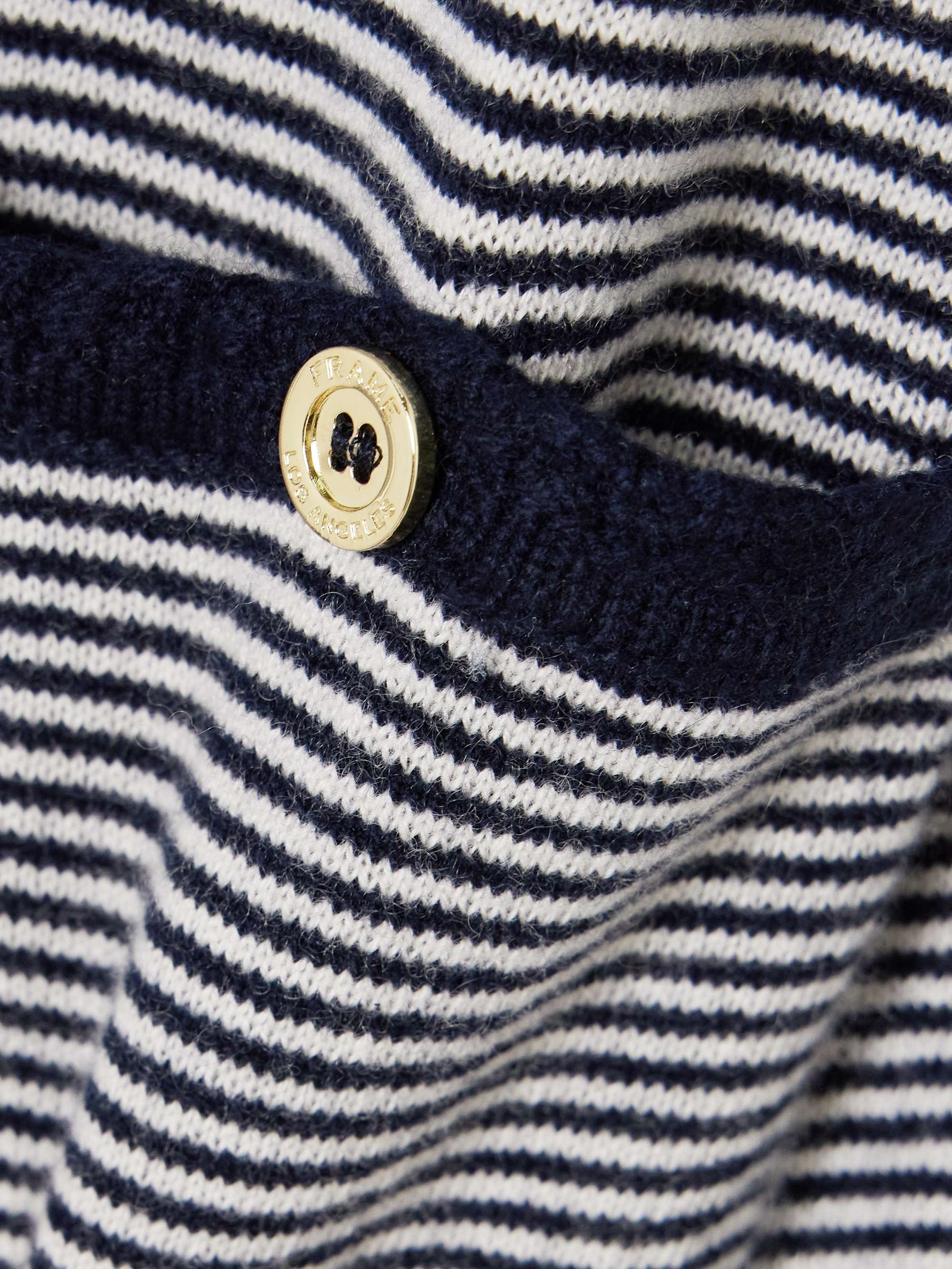 Striped cashmere top view