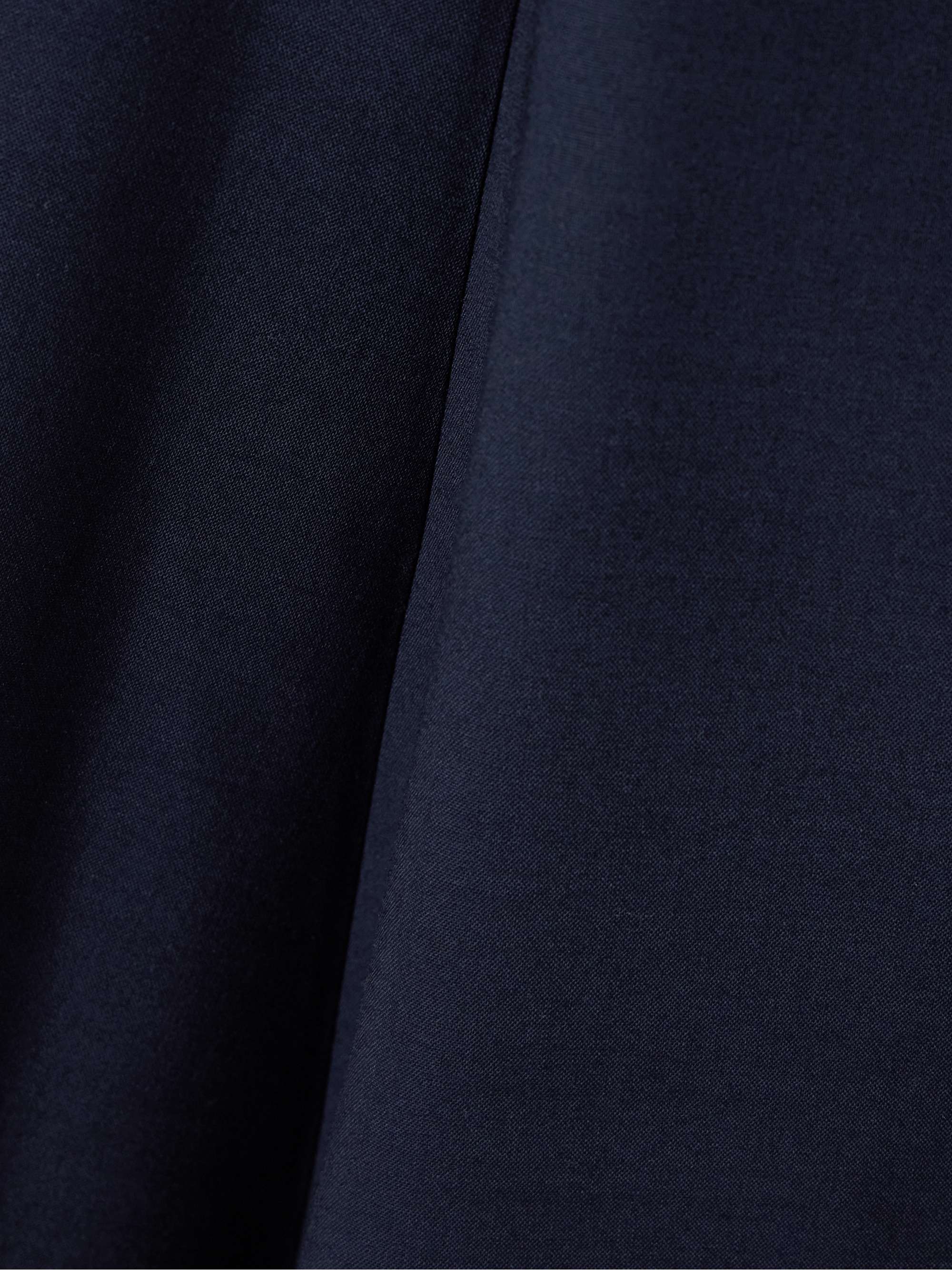 Tie-neck cutout wool-blend midi dress view