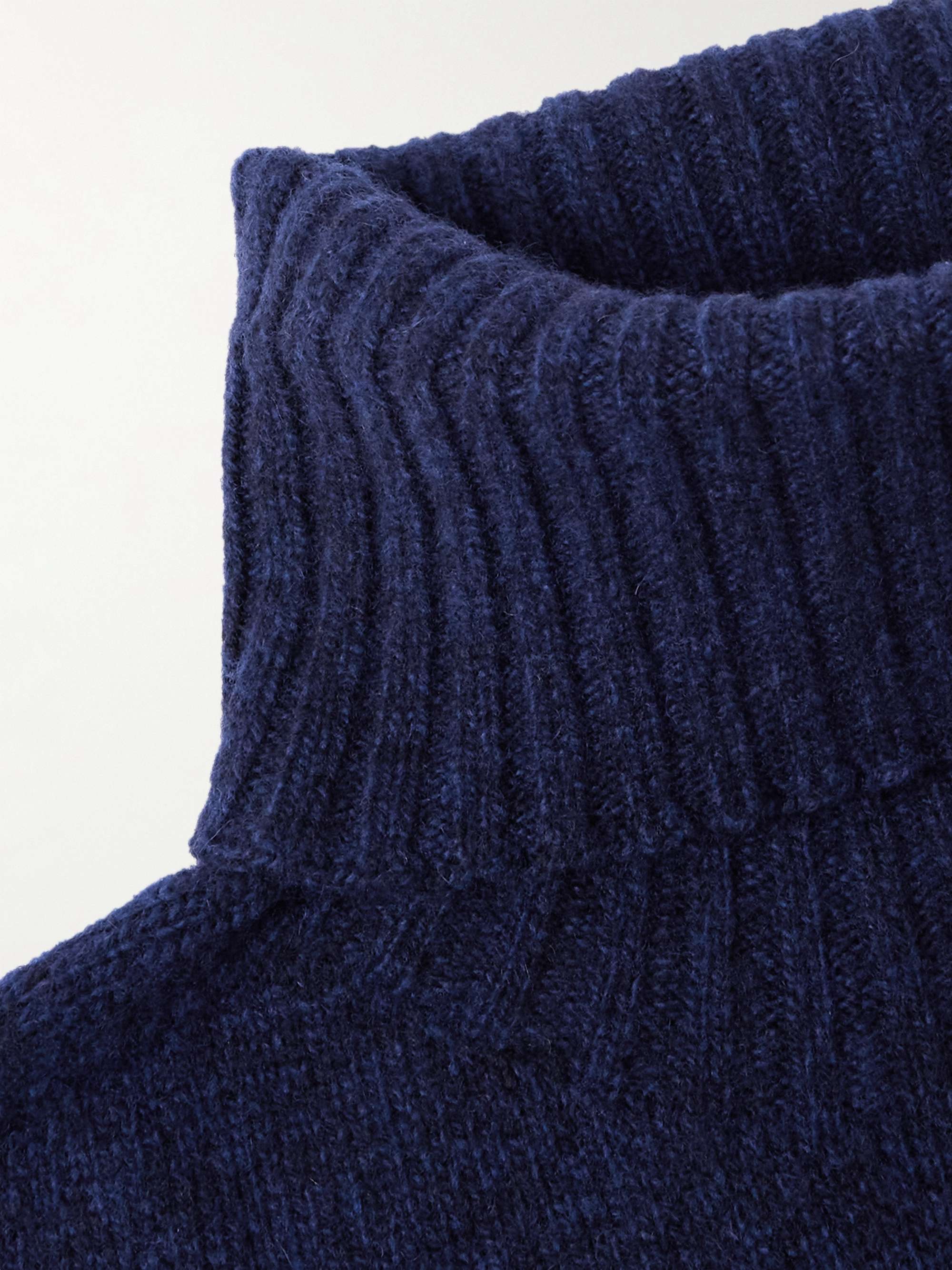 Wool and Cashmere-Blend Rollneck Sweater view