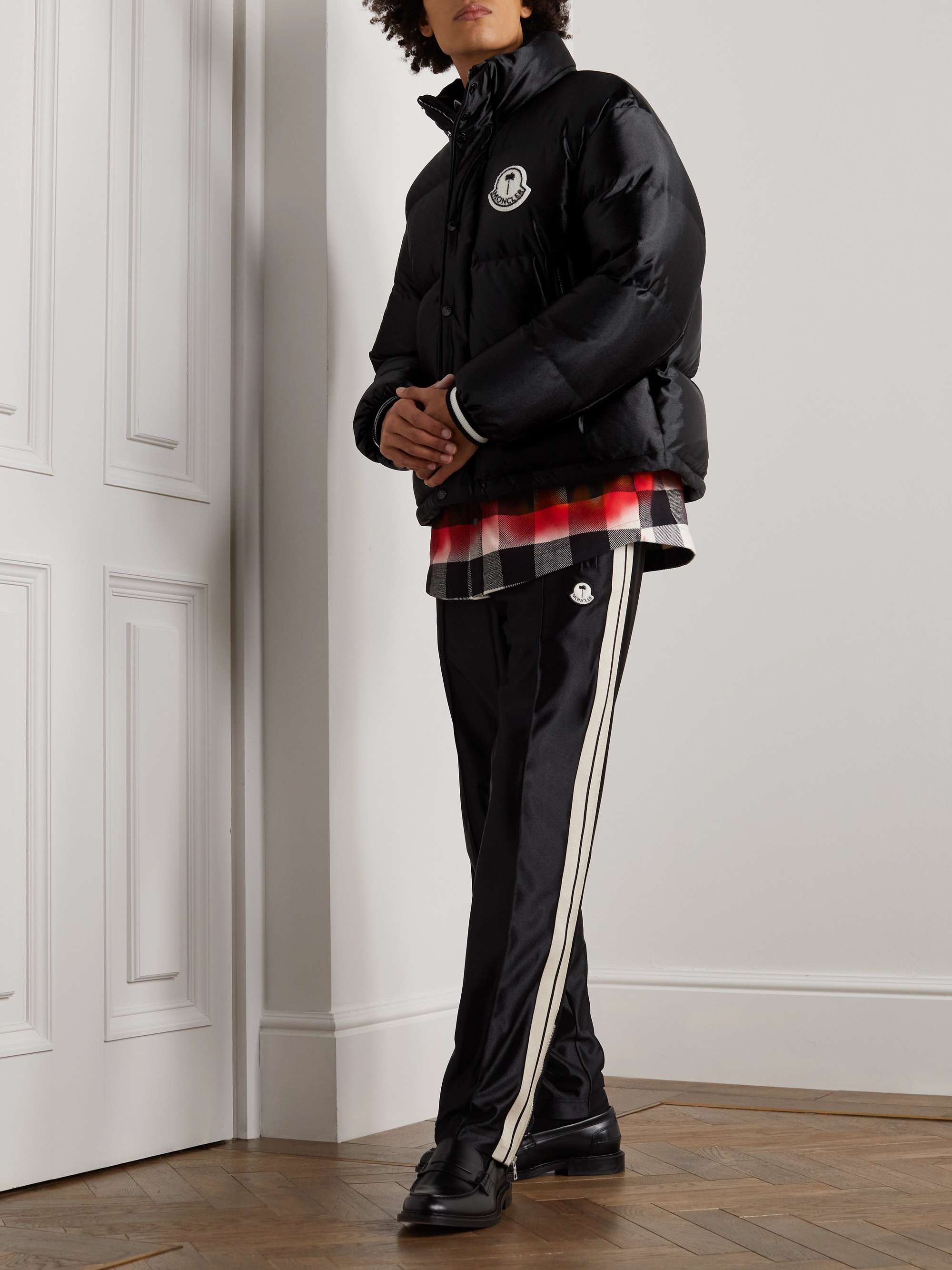 + 8 Palm Angels Keon Logo-Appliquéd Quilted Shell Down Jacket view