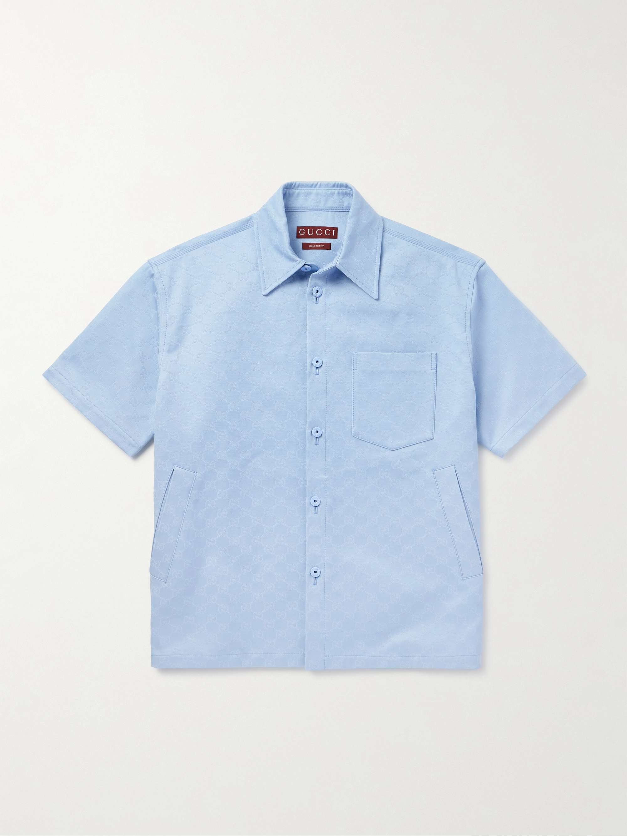 Oversized Cotton-Jacquard Shirt view