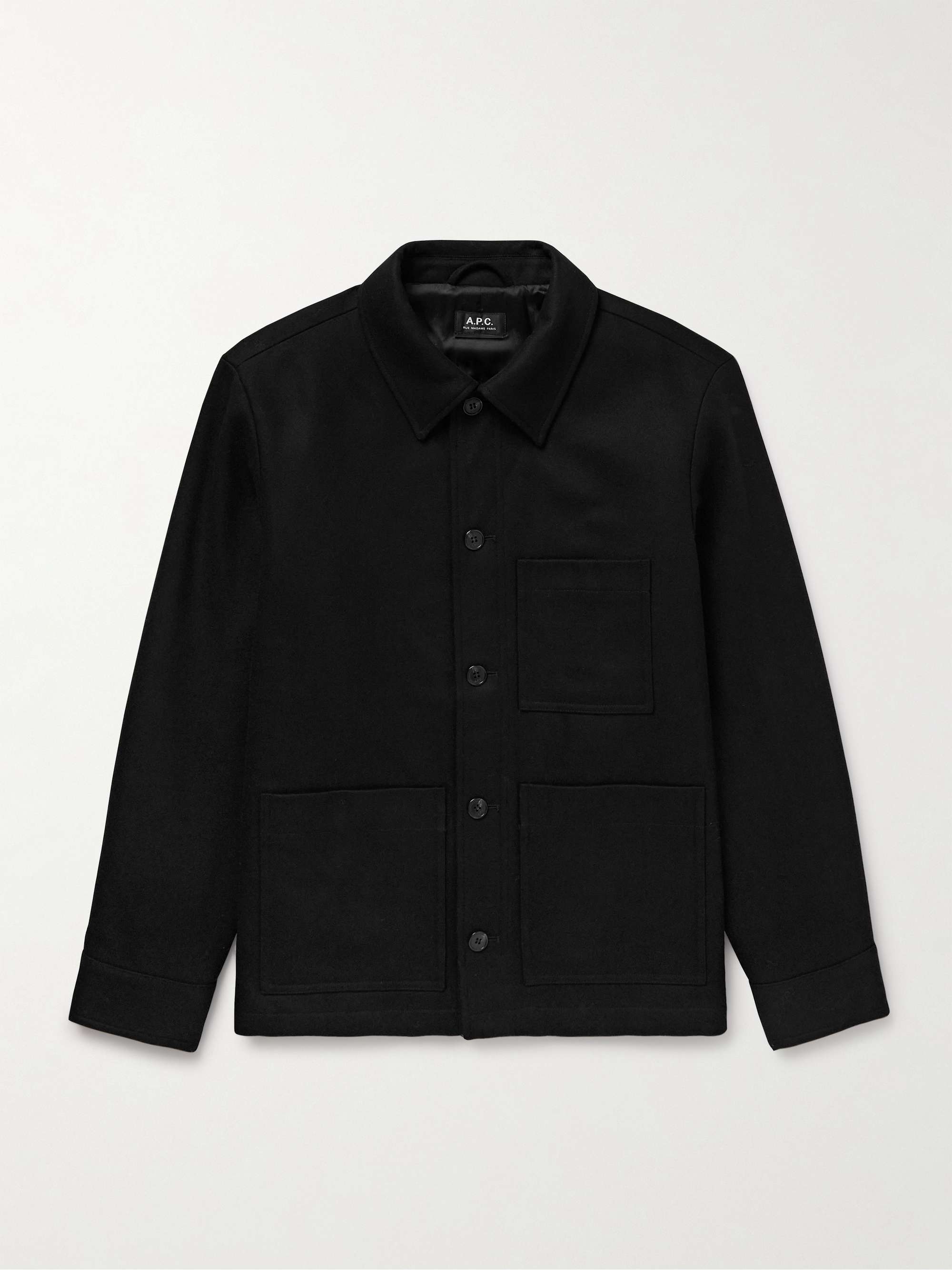 Emile Wool-Blend Felt Overshirt view