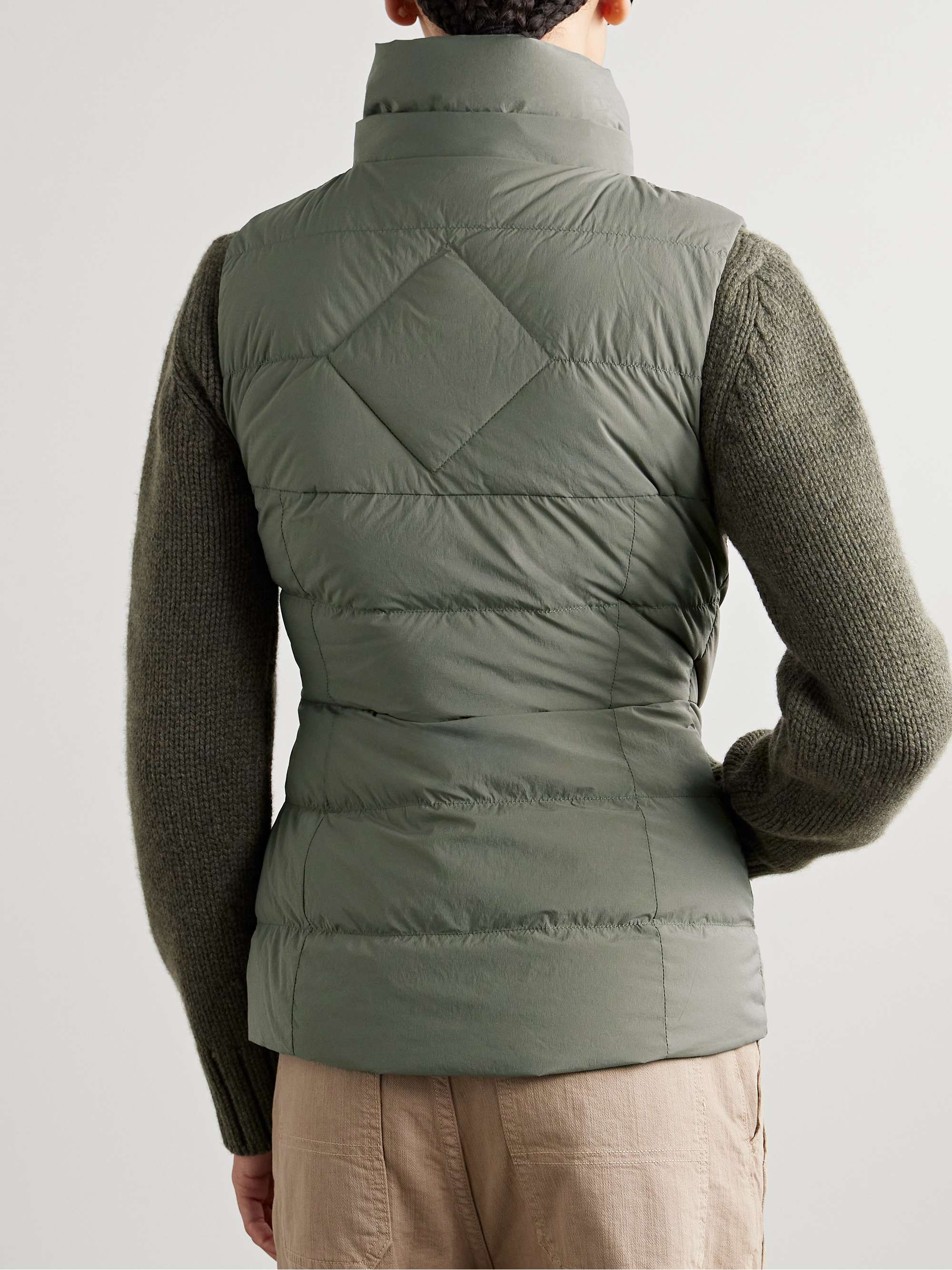 Clair hooded quilted padded shell down vest view