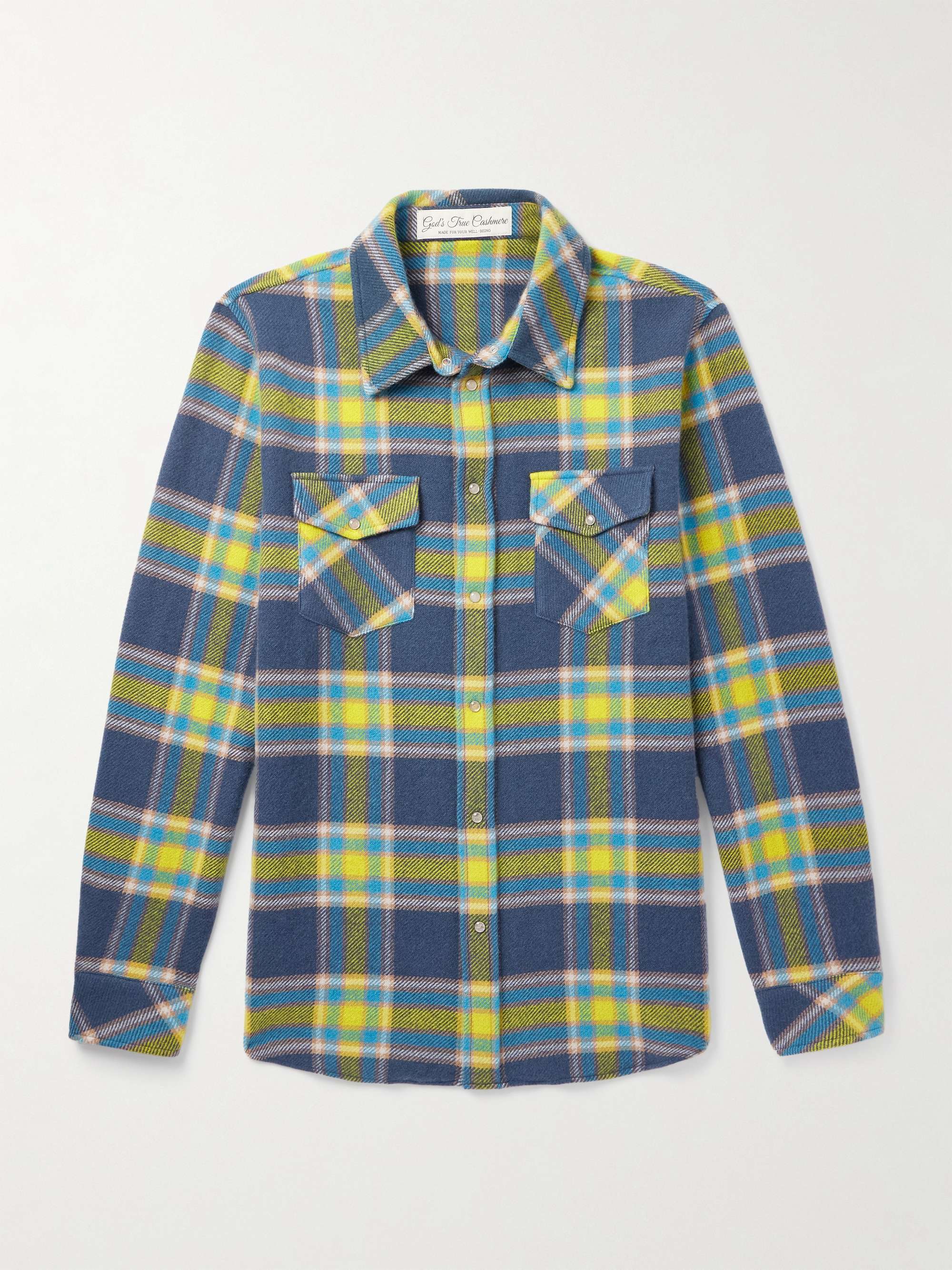 Explorer Checked Cashmere Shirt view
