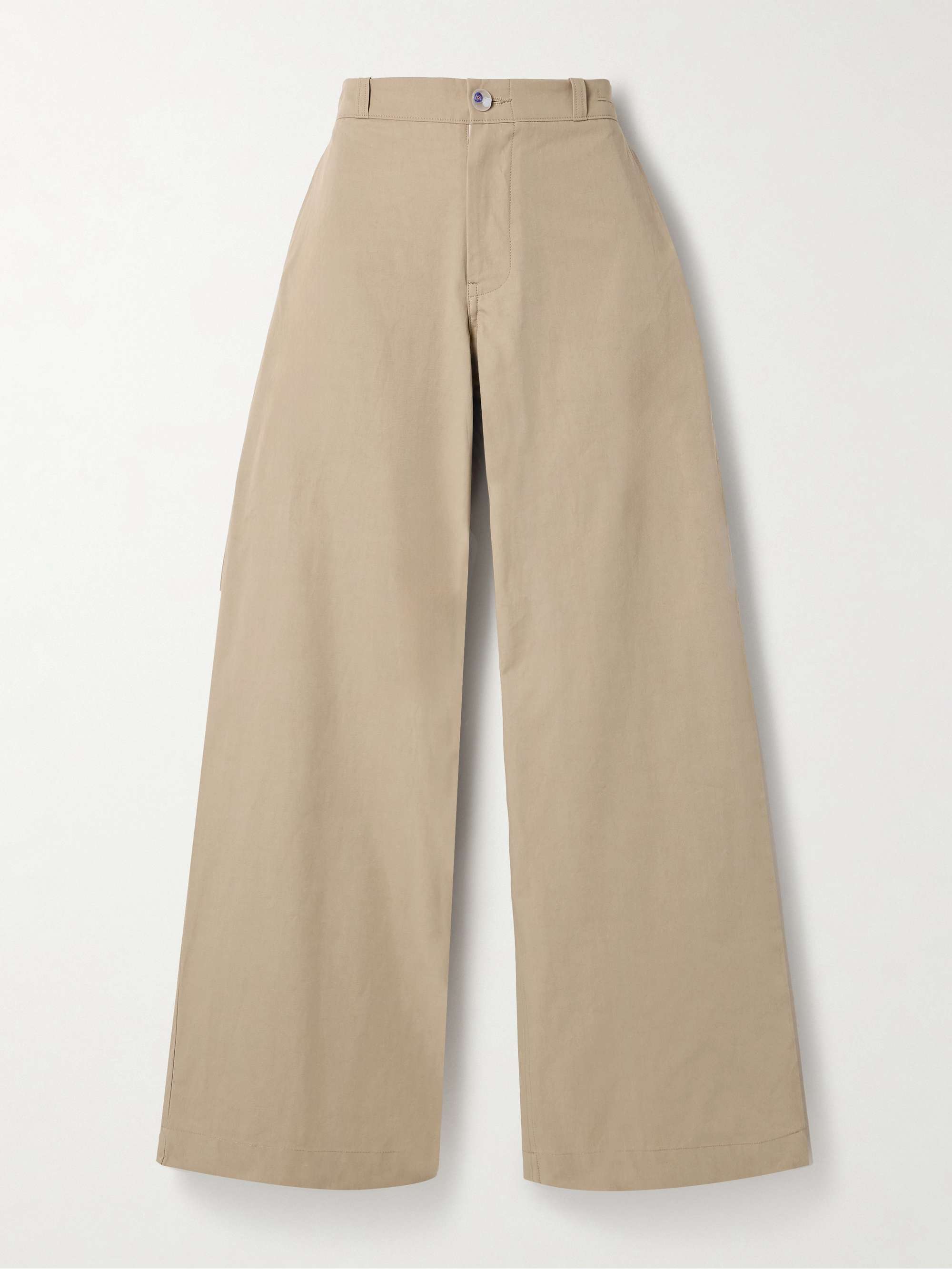 Silvano cotton-twill wide-leg pants view