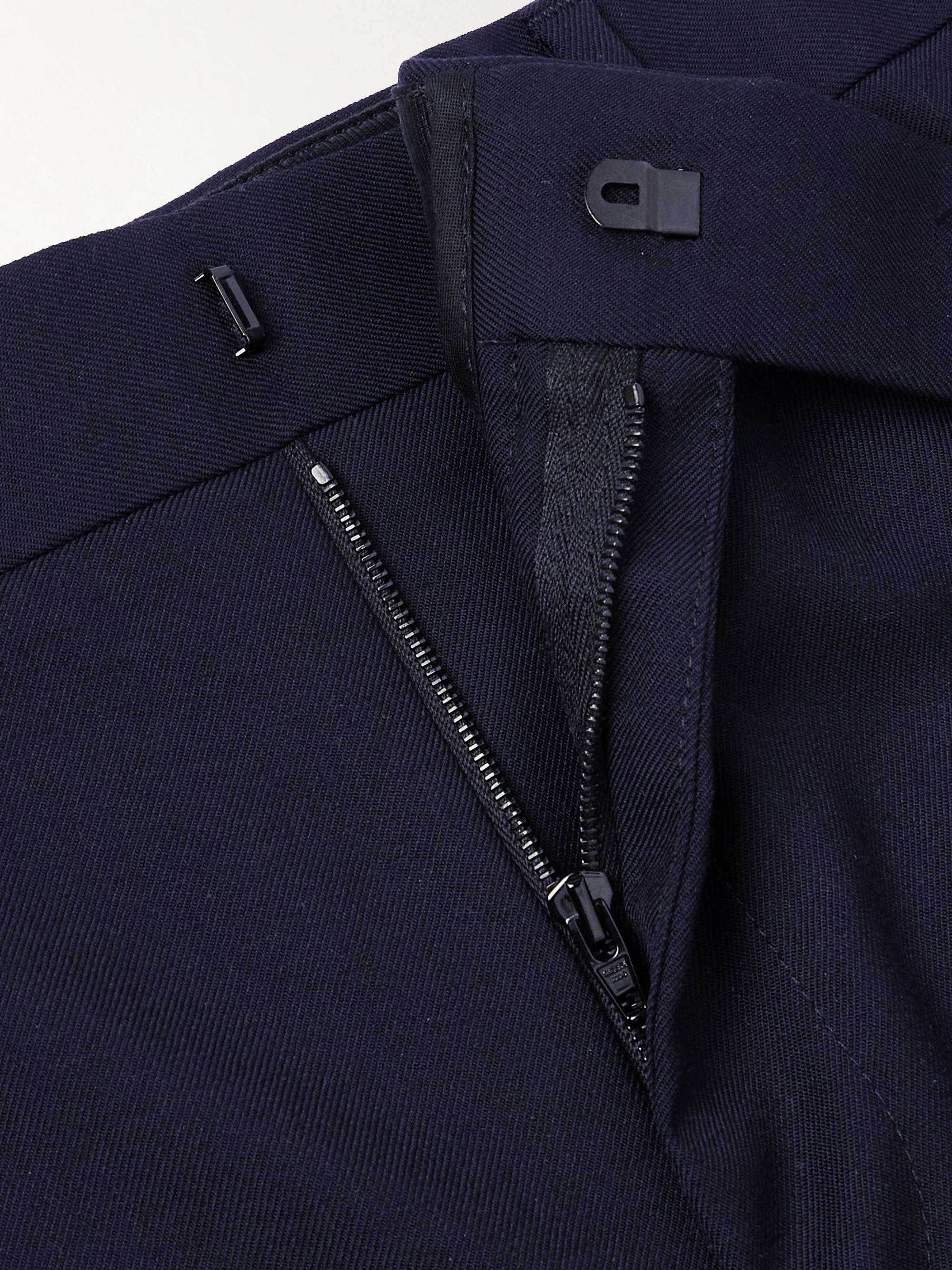 Slim-Fit Cotton-Gabardine Trousers view