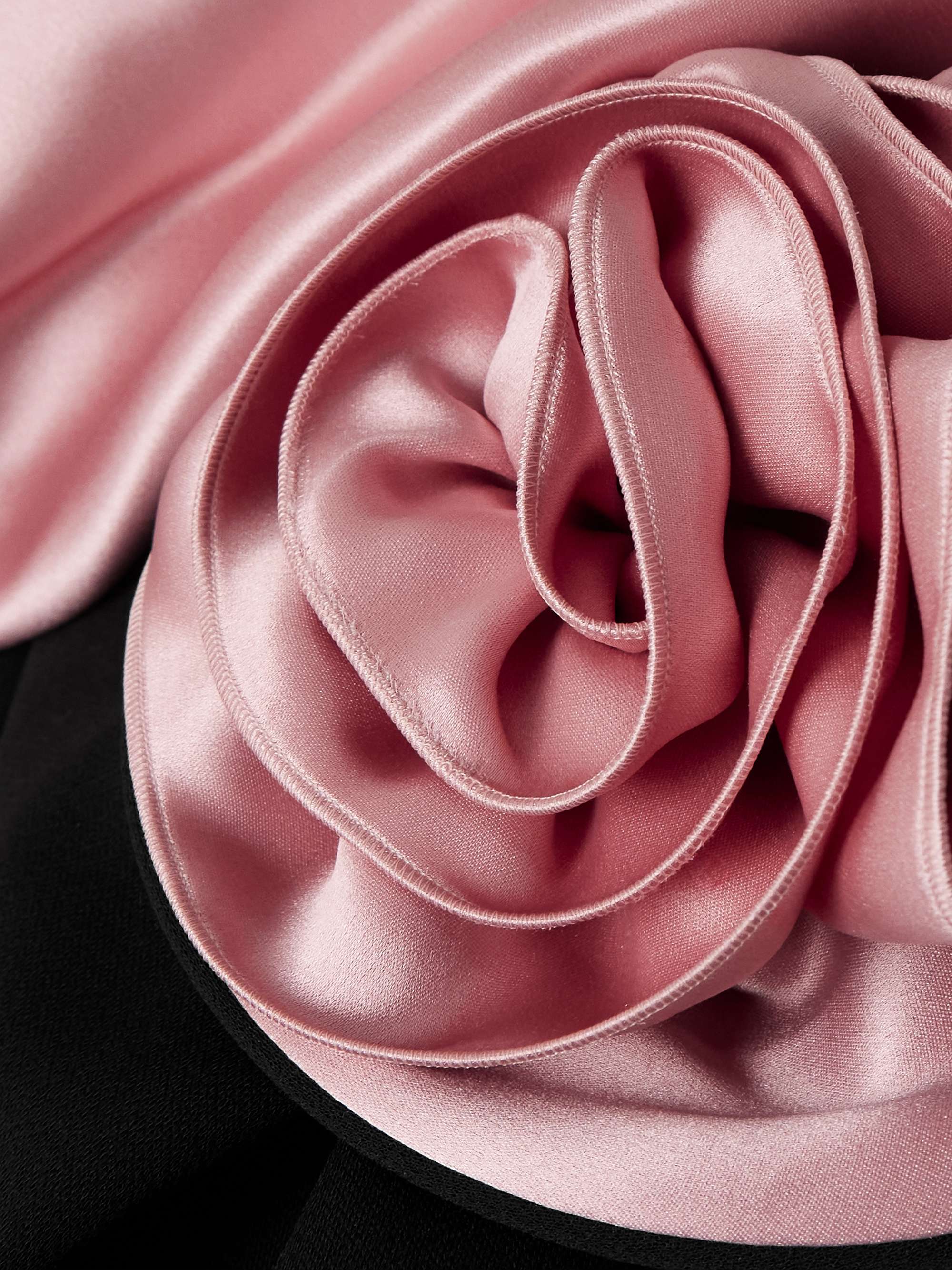 Strapless appliquéd cady bustier mini dress view
