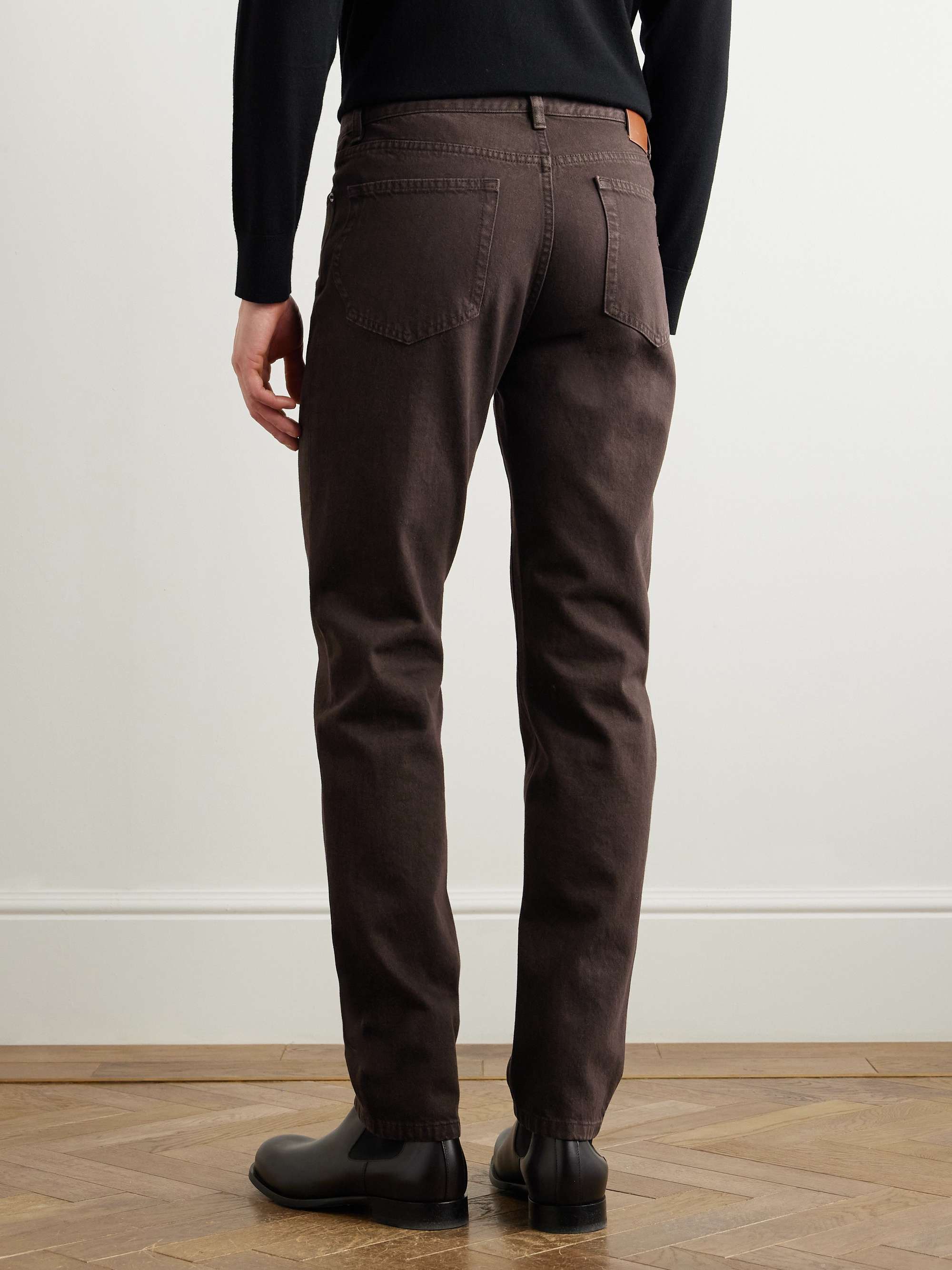 City Slim-Fit Straight-Leg Jeans view