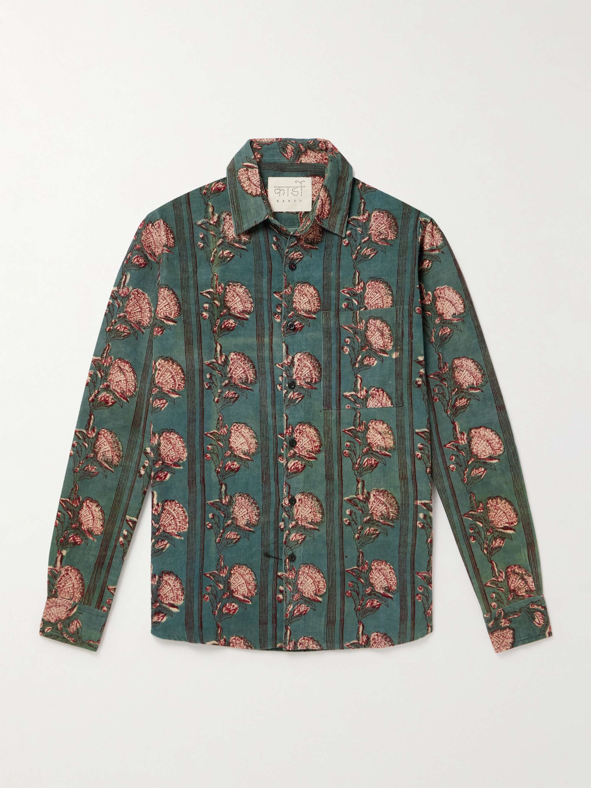 Ryan Printed Cotton-Corduroy Shirt view