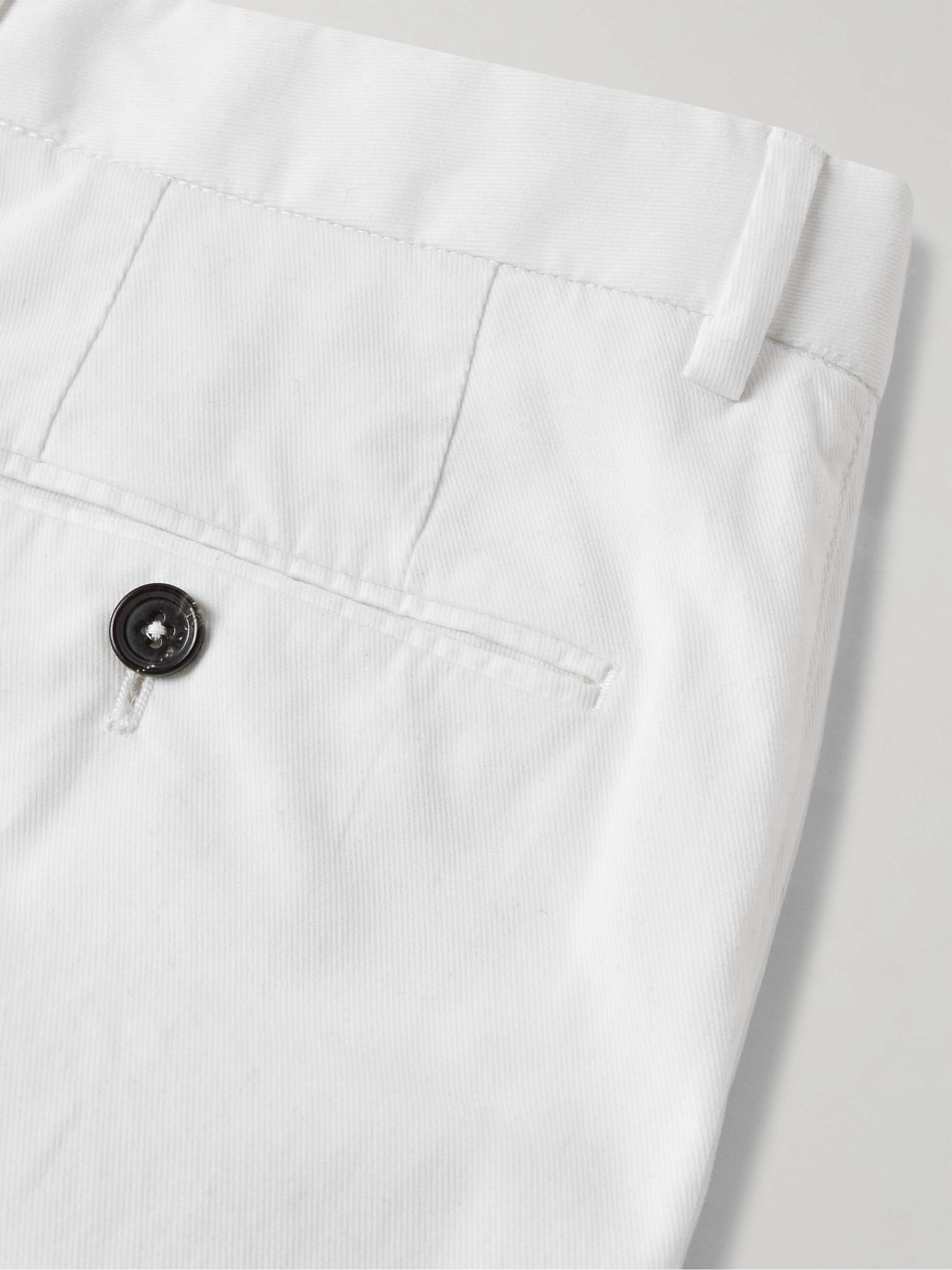 Easy Straight-Leg Garment-Dyed Cotton-Blend Chinos view