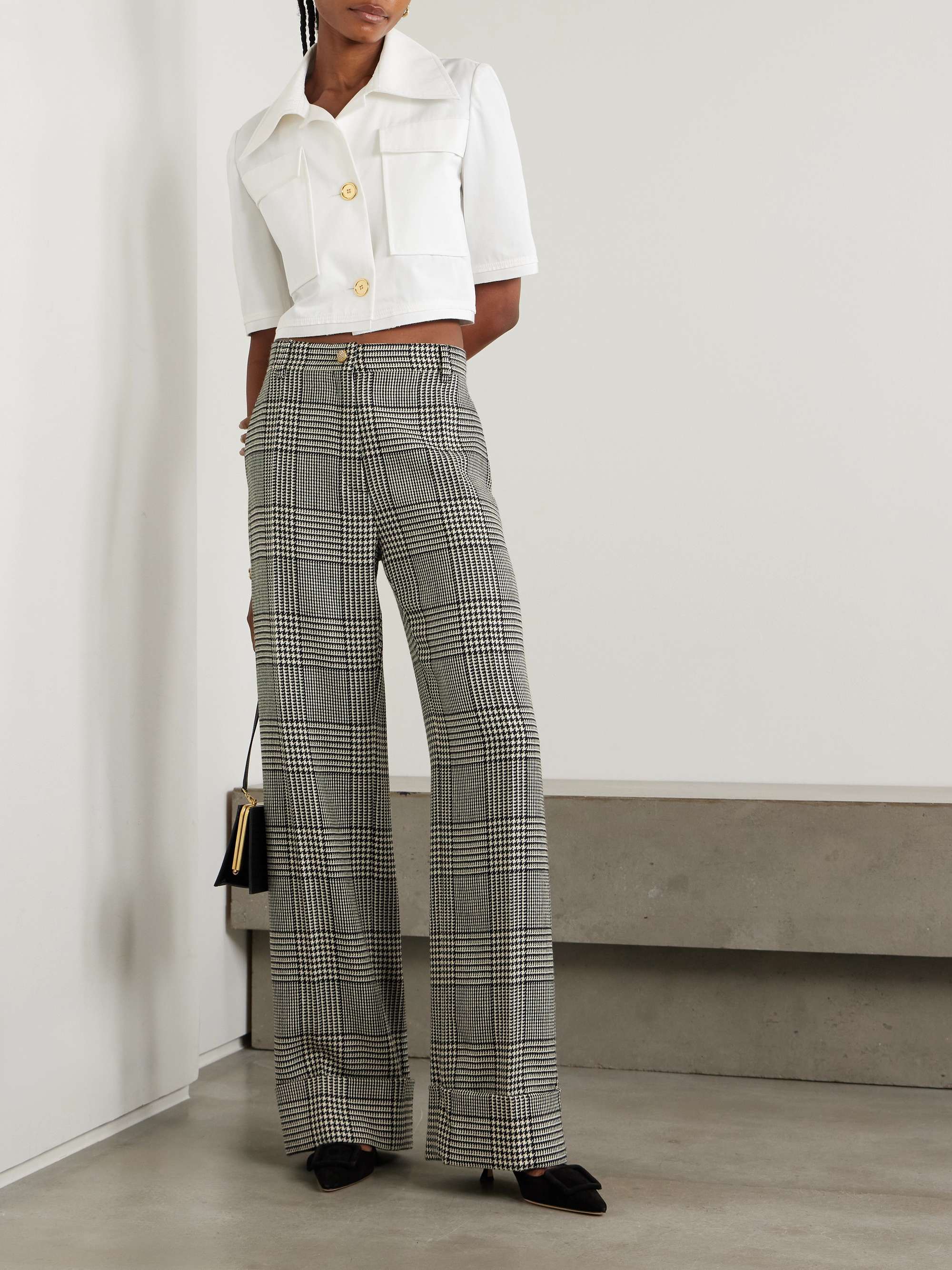 Cropped cotton-twill jacket view