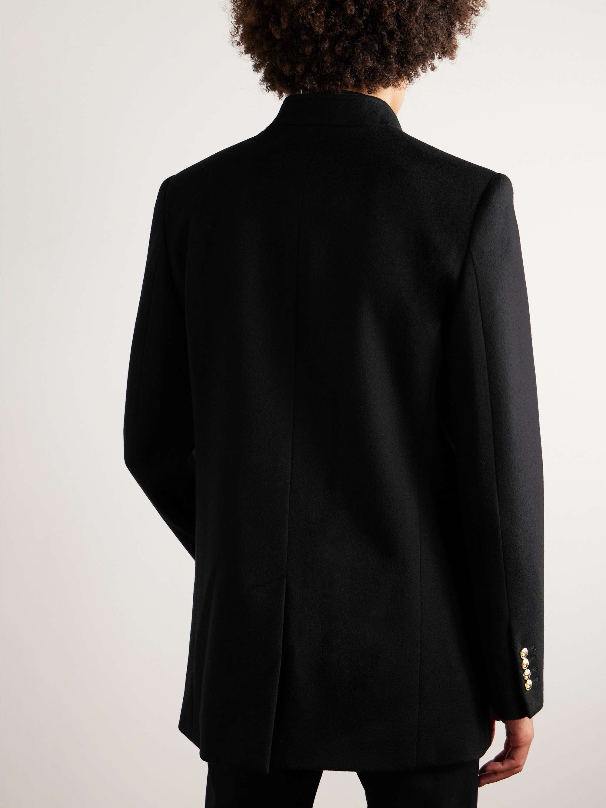 Double-Breasted Virgin Wool Coat view