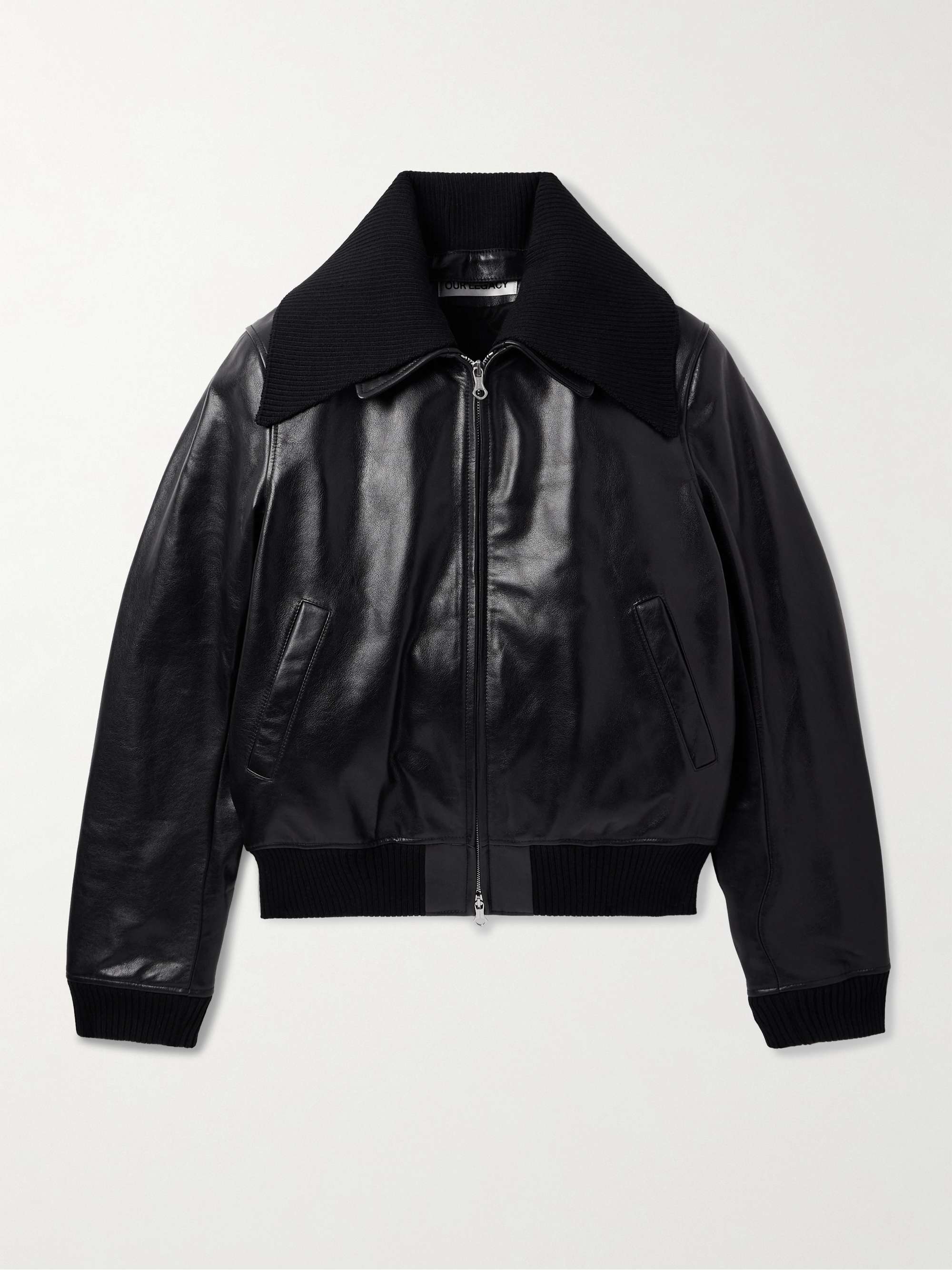 Pharos Leather Bomber Jacket view