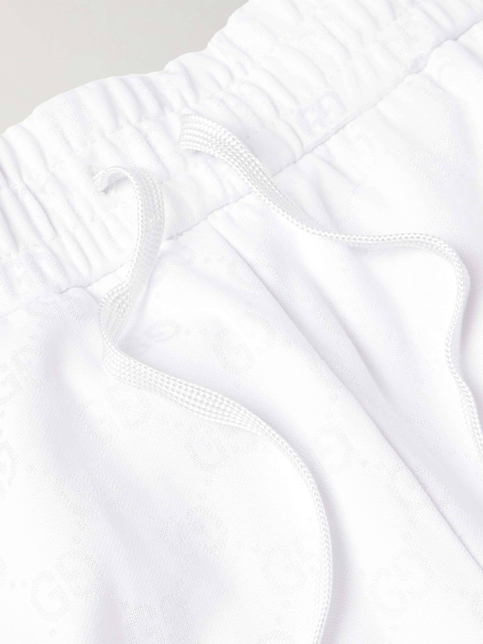 Straight-Leg Logo-Jacquard Jersey Drawstring Shorts view