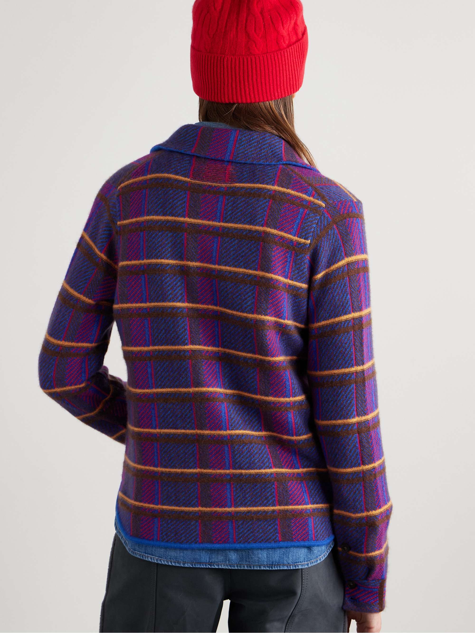 Dylan checked cashmere jacket view