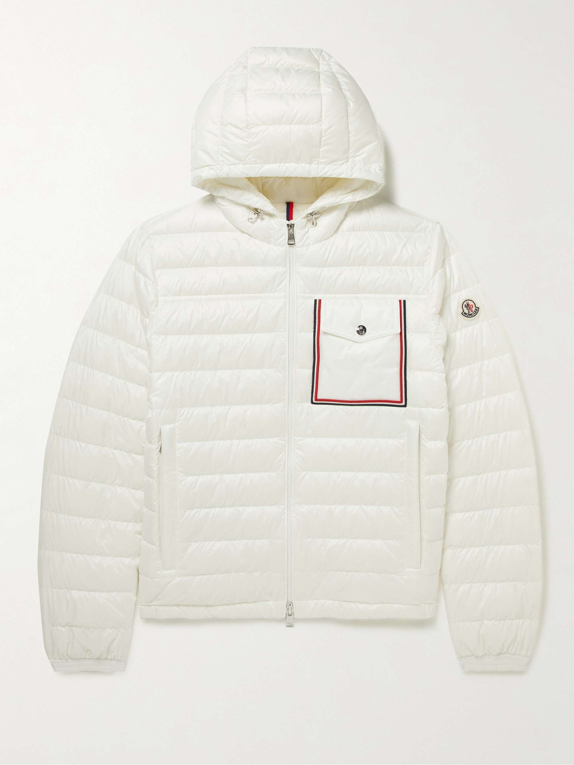 Lihou Grosgrain-Trimmed Quilted Shell Hooded Down Jacket view