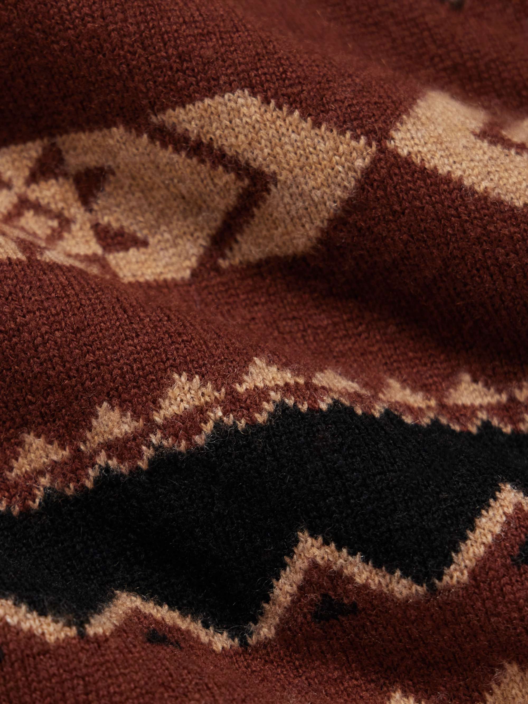 Rongo Jacquard-Knit Merino Wool and Cashmere-Blend Sweater view