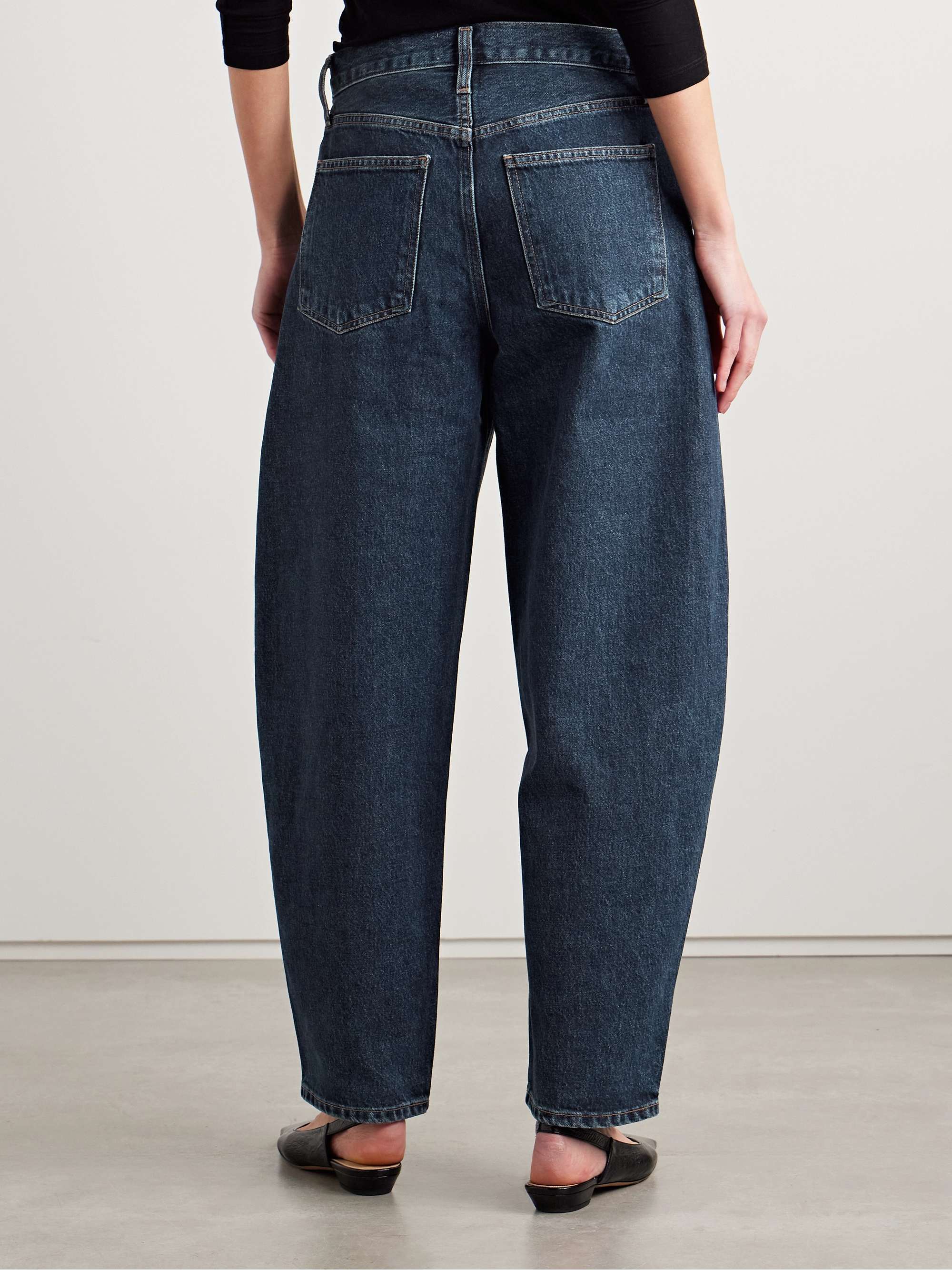 Balloon high-rise barrel-leg jeans view