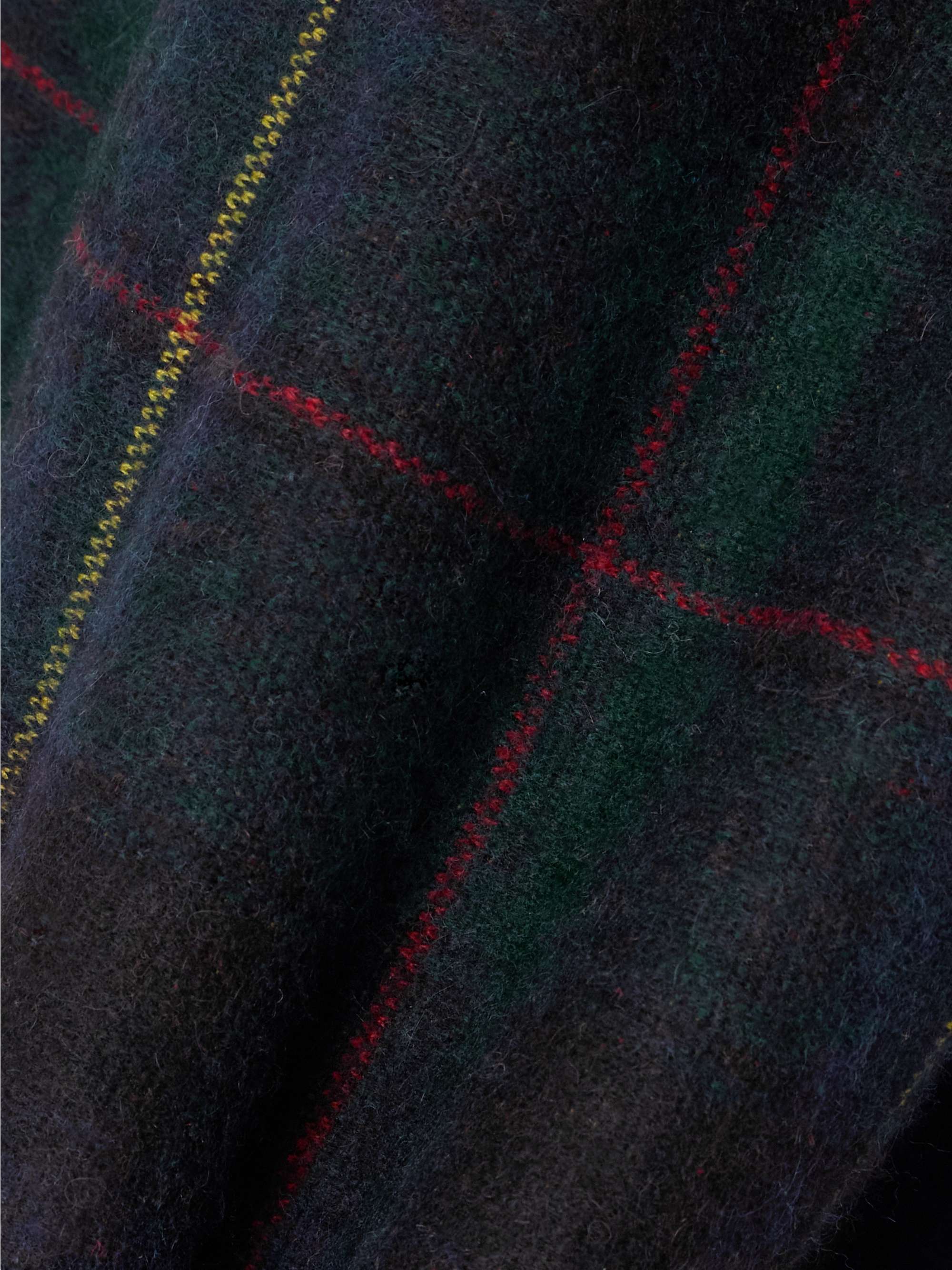 Checked wool midi skirt view