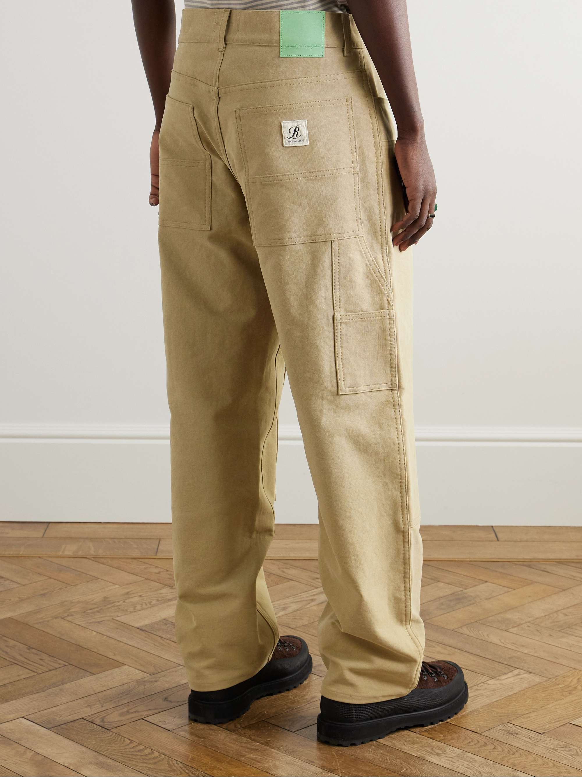 + RSVP GALLERY Ewing Straight-Leg Cotton-Twill Carpenter Trousers view