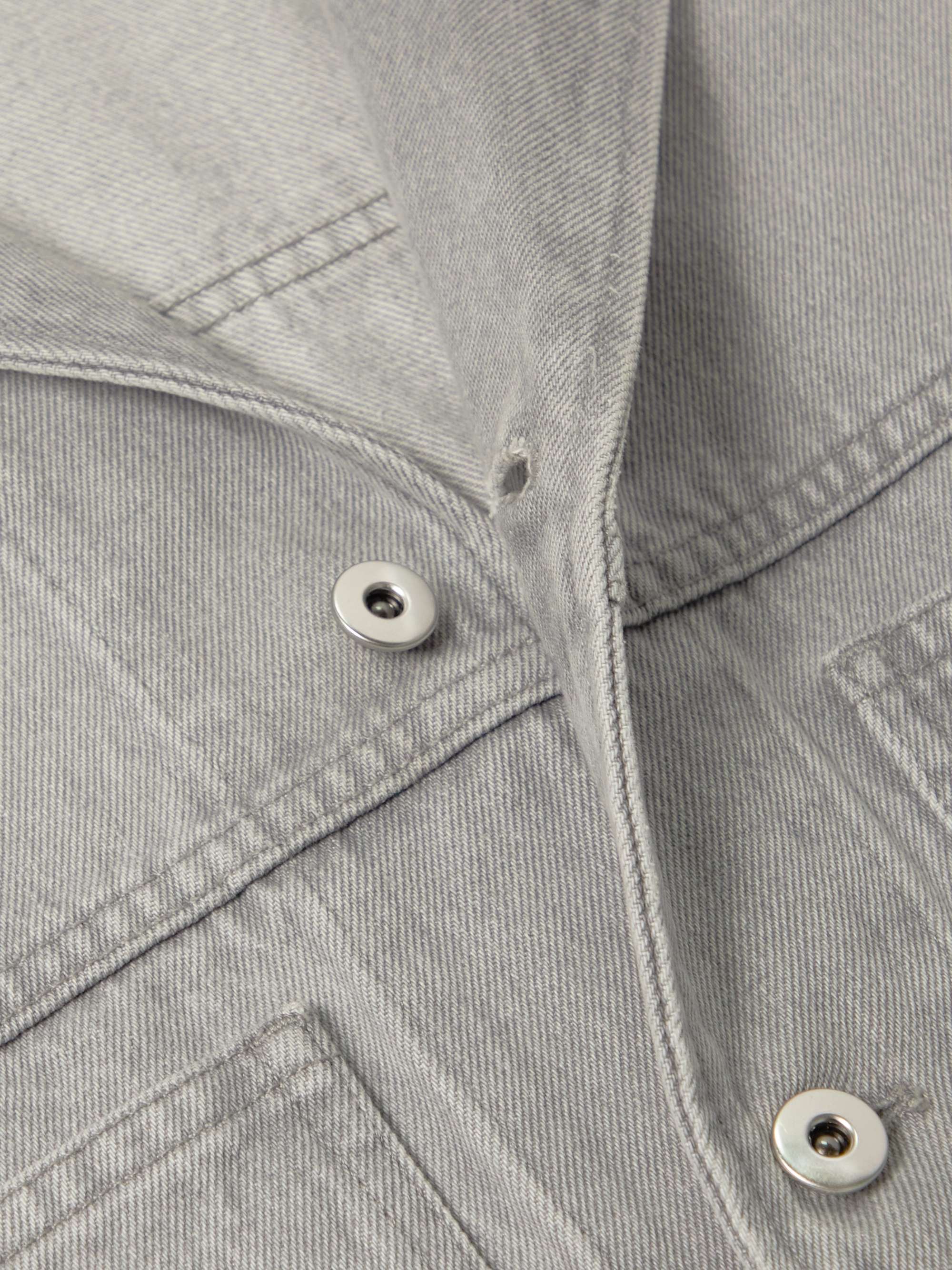 Camp-Collar Denim Overshirt view