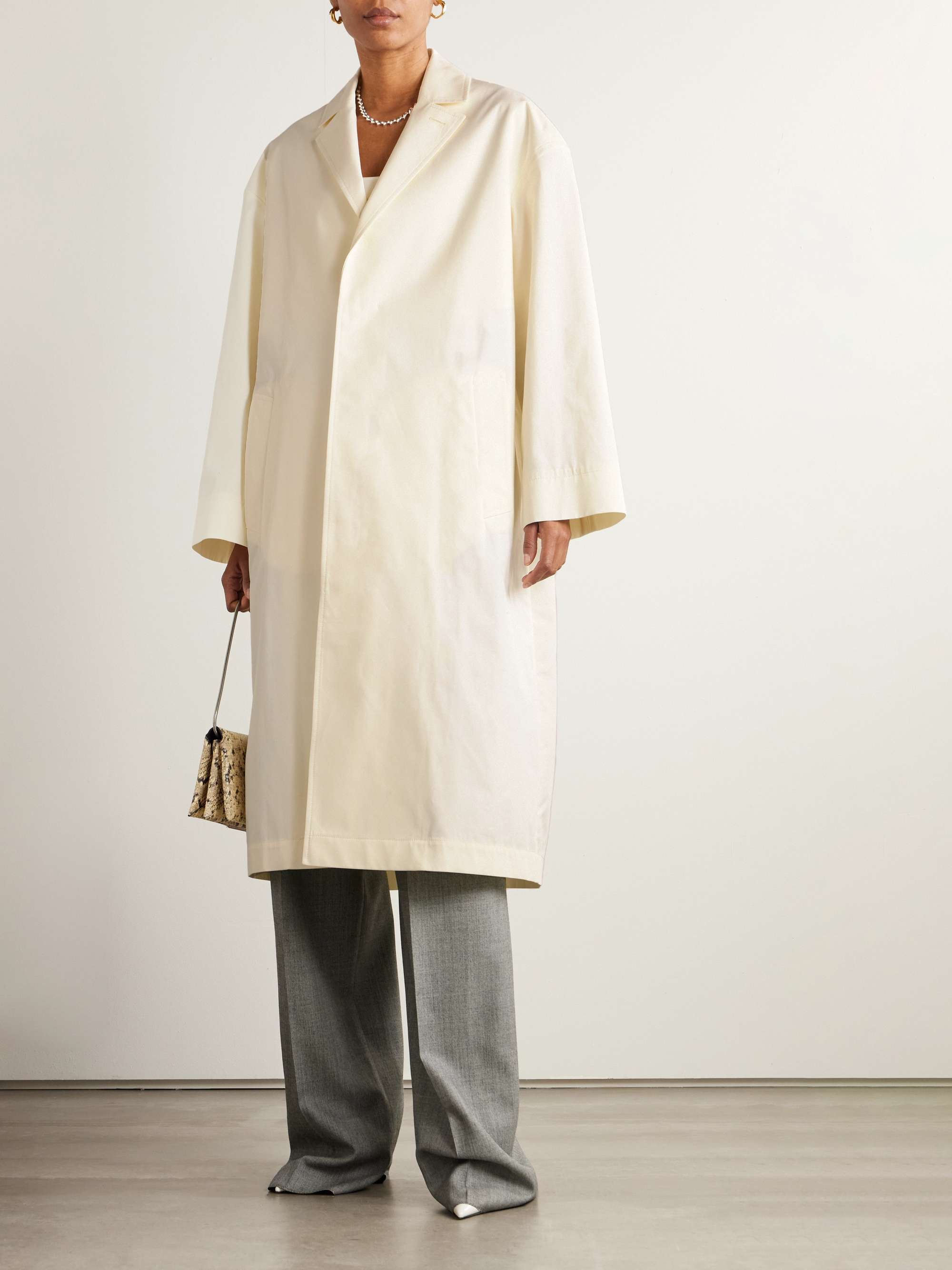 Cotton-gabardine coat view