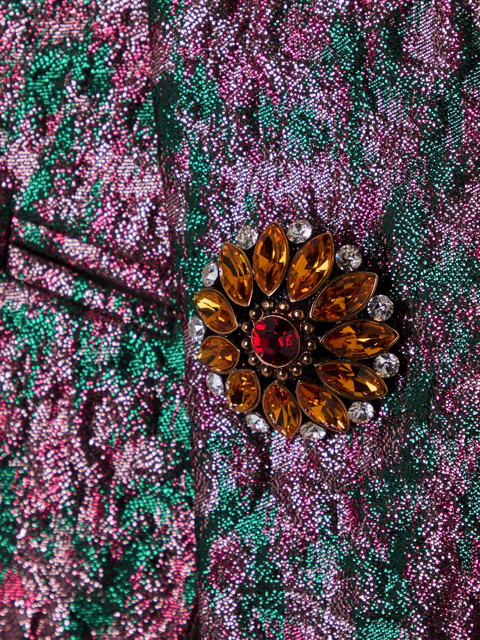 Embellished brocade jacket view