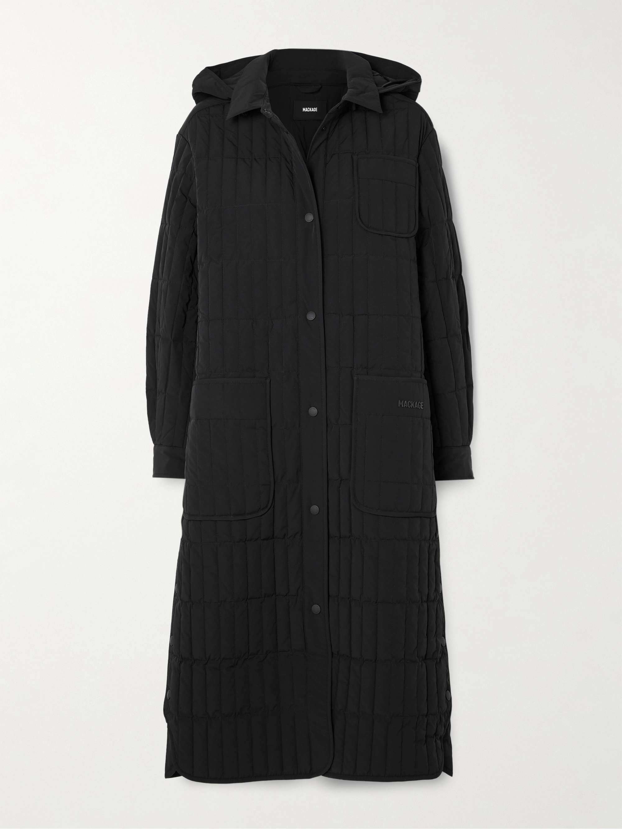 Tadoka hooded quilted recycled-shell down coat view