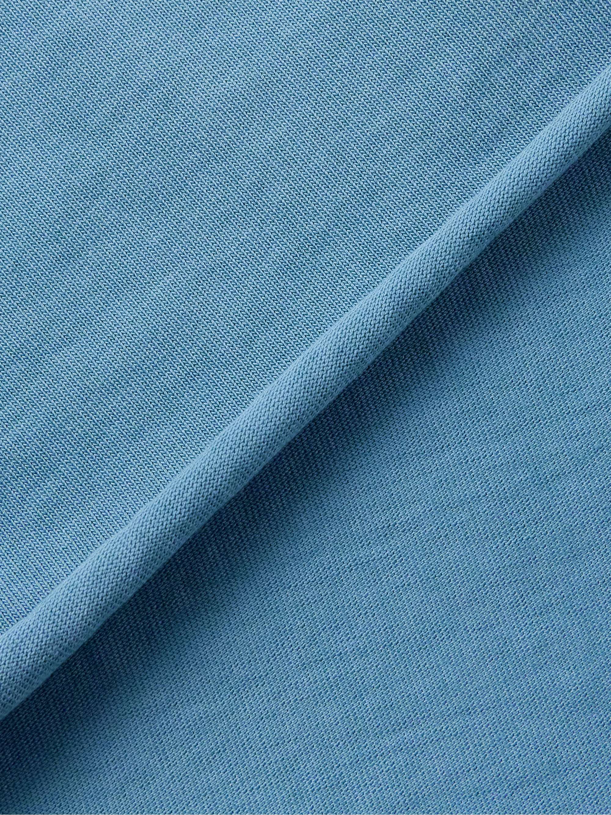 Jacquard-Trimmed Cotton-Jersey Sweatshirt view