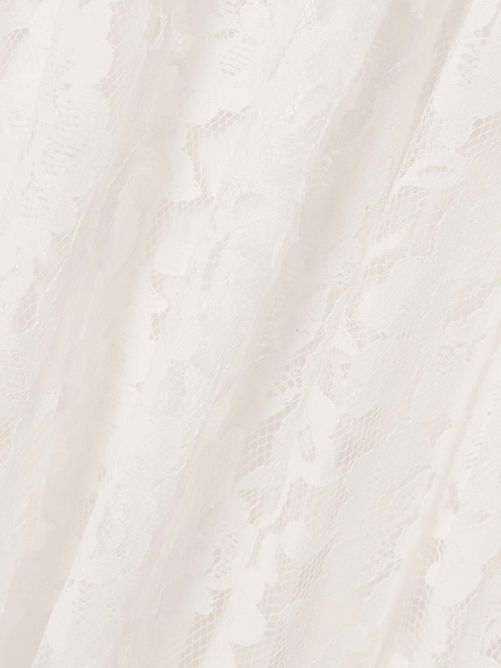 Dean hooded twill-trimmed lace cape view