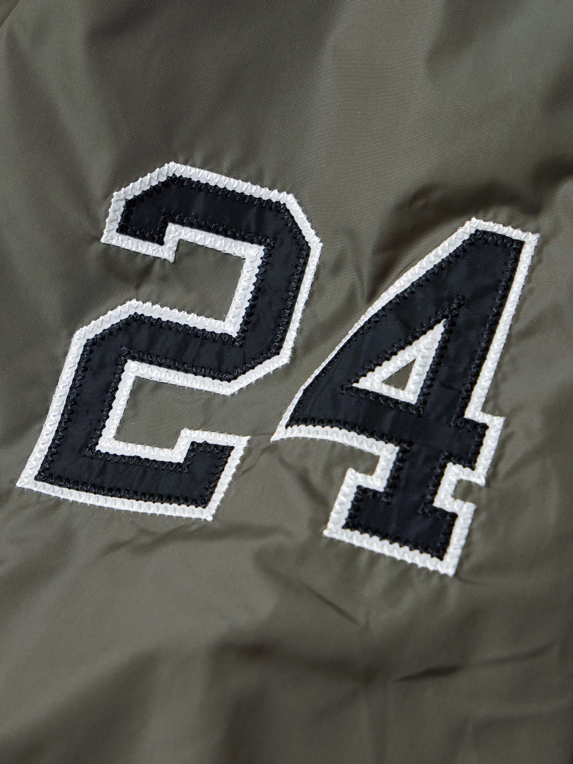 Logo-Appliquéd Nylon Bomber Jacket view