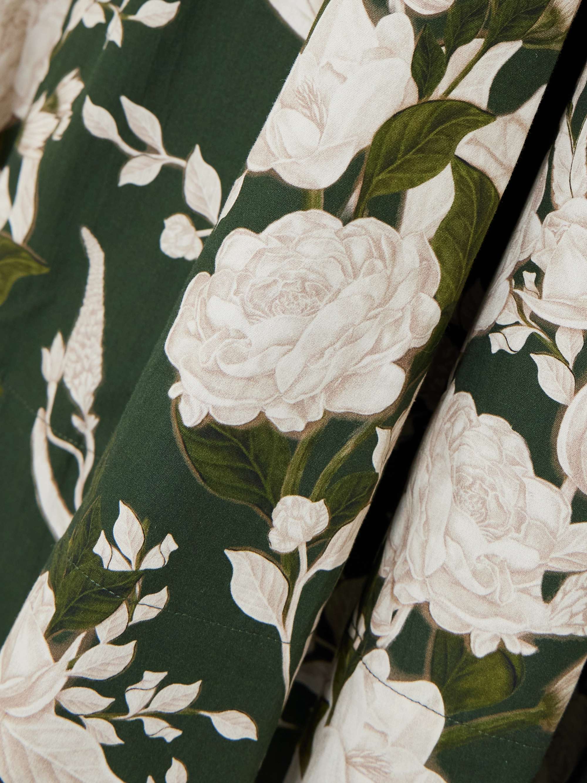 Pistilo Gardenia picot-trimmed floral-print cotton-poplin midi dress view